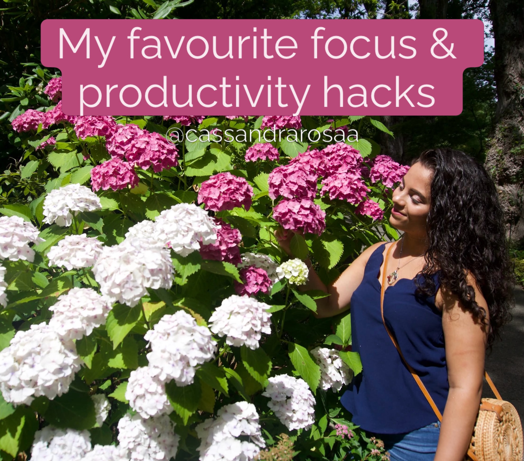 What are your favourite focus and productivity hacks? Do tell 👇🏼 and follow @cassandrarosaa for more inspirational posts for impactful entrepreneurs.
Physical distractions can affect us more than we realize.
Set the time block and stick to it! It builds integrity too!
Listen to your favourite song, do a meditation, have a powerful workout. The more high vibe you are the easier it is to get into momentous flow!
This can help with interruptions.
Enough with the pesky notifications vying for our attention.
This is the digital form of having a clean workspace.
Focus on something simple to get the ball rolling!