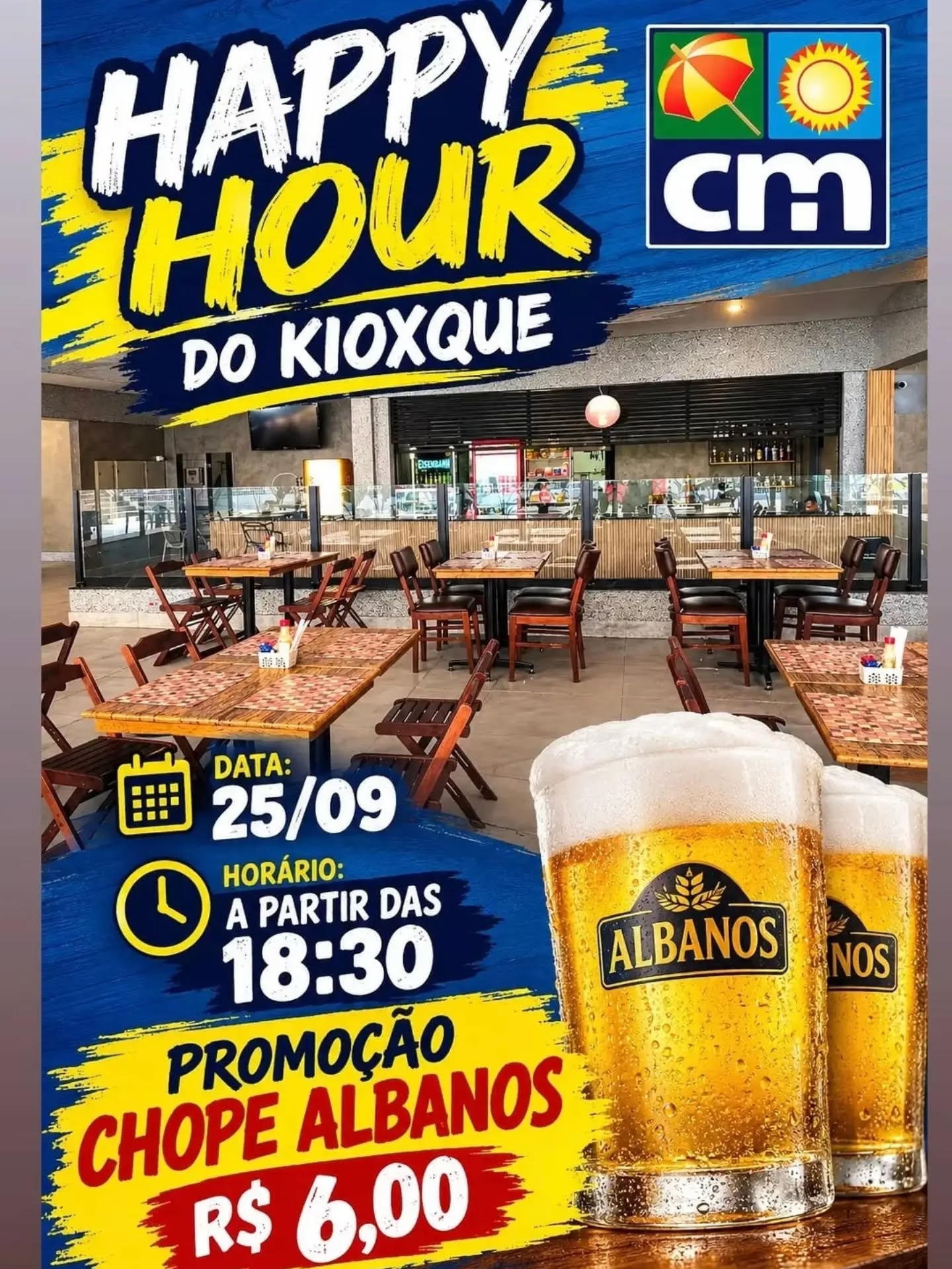 Nessa Sexta feira teremos o Happy Hour do Kioxque!!!
Estaremos esperando vocês!!