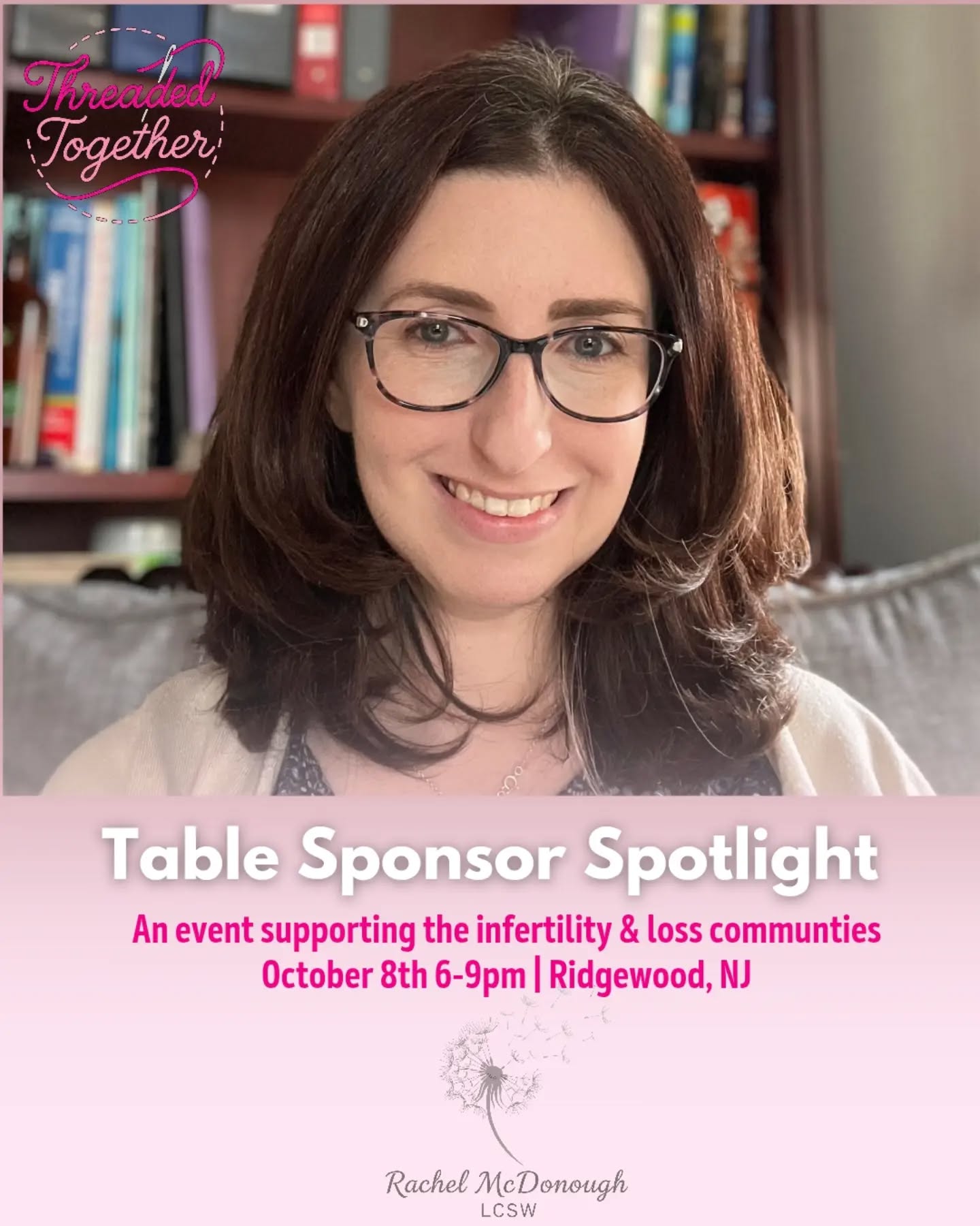 If you’re navigating infertility, pregnancy after infertility or new motherhood while anxiety and self-criticism are running in the background, Rachel McDonough understands.
@rachelmcdonoughlcsw is a New Jersey therapist who works with anxious, perfectionist women, helping them manage anxiety, quiet their inner critic and approach themselves with more compassion.
Having experienced infertility herself, Rachel also understands how isolating the journey can feel. She combines that personal understanding with insight-oriented therapy and practical coping tools to help women feel more confident and supported.
I am so grateful to welcome Rachel back as a Table Sponsor of this year's Threaded Together. Stop by her table on October 8th to meet her and learn more about her work.
Limited seats remain through the link in our bio. All ticket and raffle sales benefit Griffin Cares Foundation and Baby Quest Foundation. 💕
#ThreadedTogether #InfertilitySupport #PregnancyAfterInfertility #MaternalMentalHealth #YouAreNotAlone RidgewoodNJ