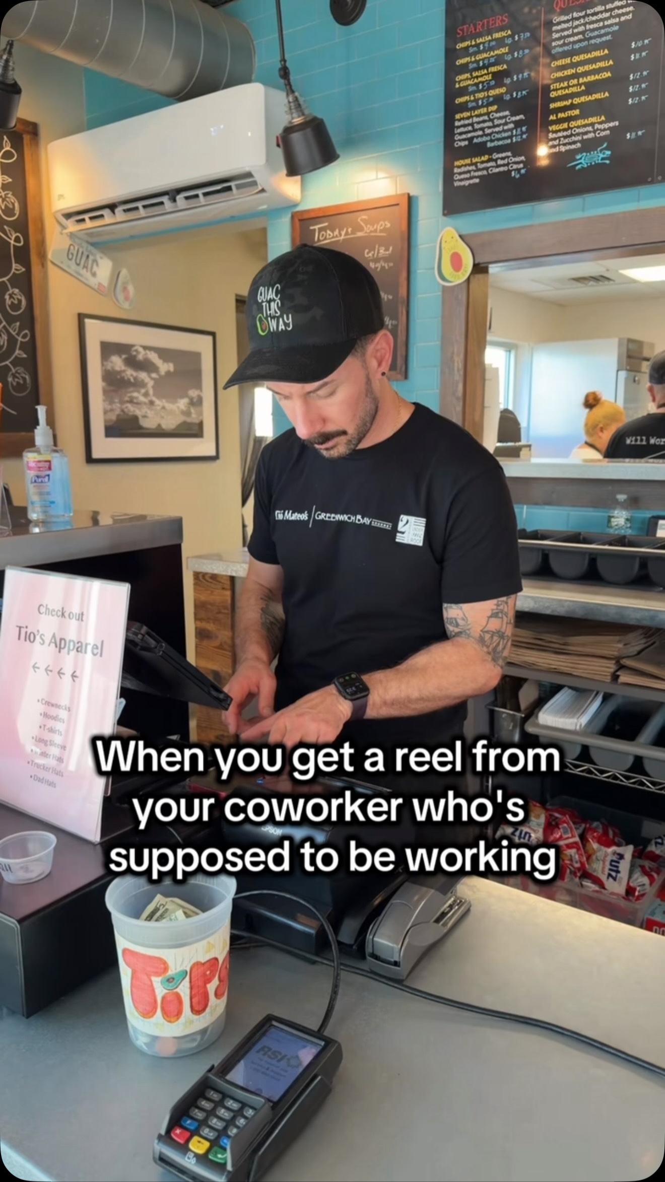 Doing everything but working.
#coworkersbelike #RestaurantLife #SmallBusinessHumor #WorkHumor #ServerLife