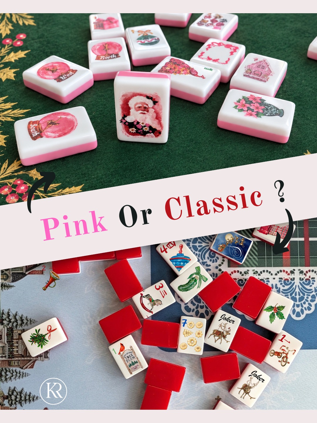 Two Christmas moods. One mahjong table. 🎄🀄
Are you choosing team Pink Christmas with pink Santa, ornaments, and a little holiday sparkle? ✨️ Or Classic Christmas with nostalgic artwork and classic colors? ❤️
We need your vote: comment PINK or CLASSIC below! Which set would you bring to the table? 👇
#KimberlyRobertsStudio #ChristmasMahjong #MahjongTiles #PinkChristmas #holidayshopping