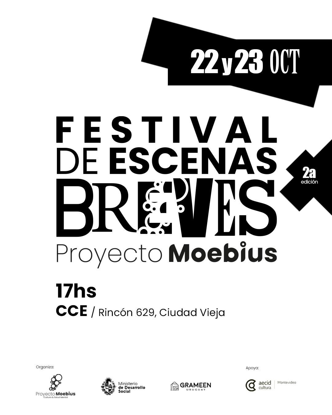 🎭 ¡Ya tenemos las propuestas seleccionadas para la segunda edición del Festival de Escenas Breves!
La convocatoria fue un éxito y queremos agradecer a todas las personas y grupos que se animaron a compartir sus propuestas.
Les presentamos las escenas que formarán parte del Festival, que tendrá lugar el 22 y 23 de octubre a las 17h en el CCE.
Dos jornadas para encontrarnos, compartir teatro, creatividad y expresión, en el marco del Mes de la Salud Mental.
👉 Deslizá para conocer las propuestas seleccionadas ¡y preparate para acompañarnos!