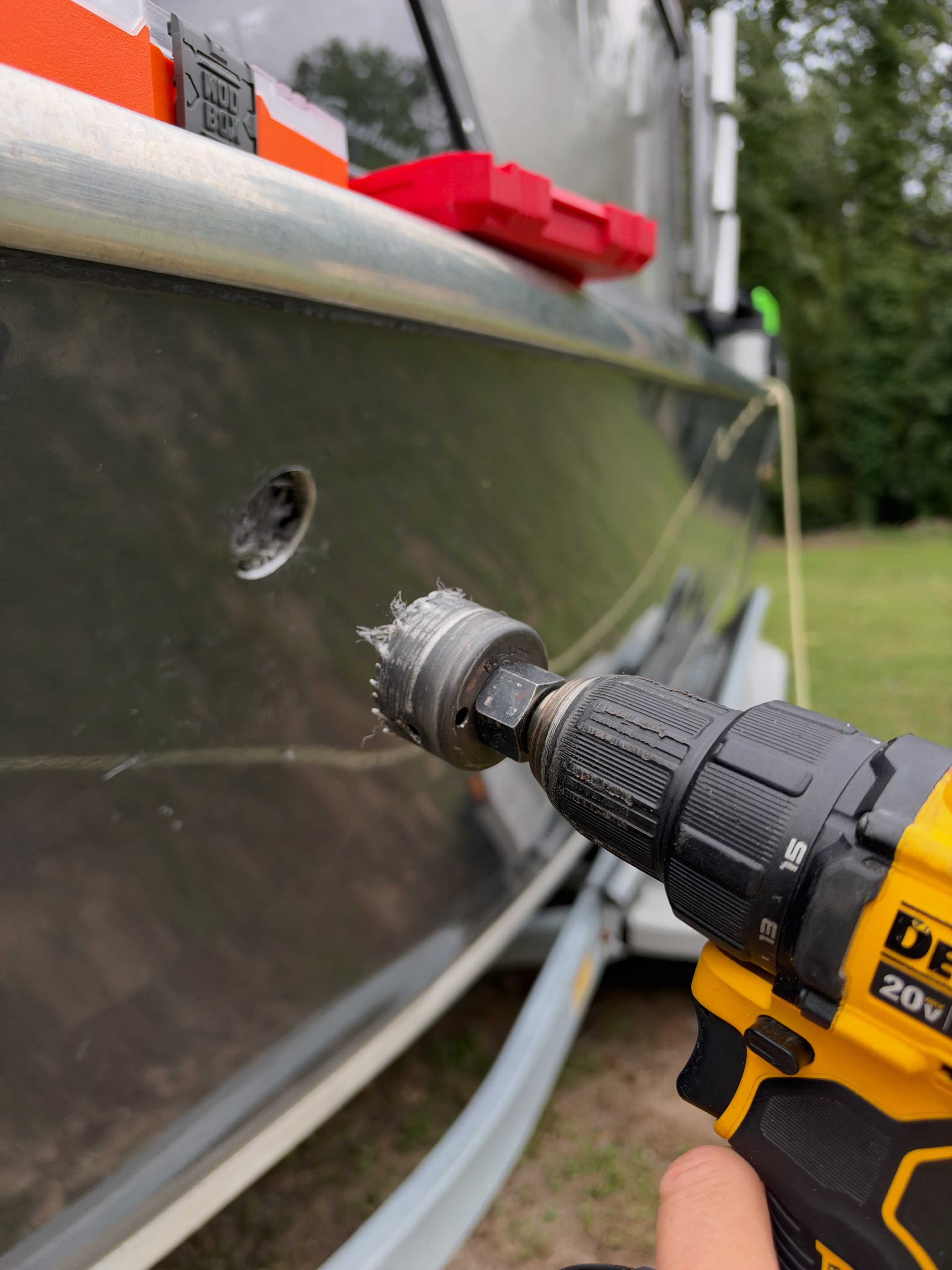 Who drills a hole in the side of a perfectly good boat?