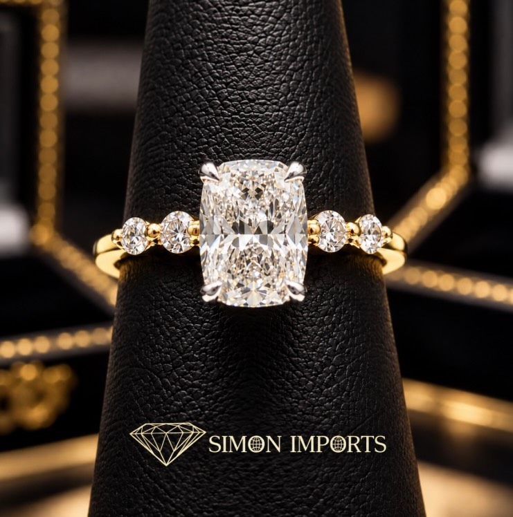 Elongated cushion, tiger claws and brilliance on the band! Friday Rocks!! 💎 #diamond #engagementring #ring #love #winnipeg