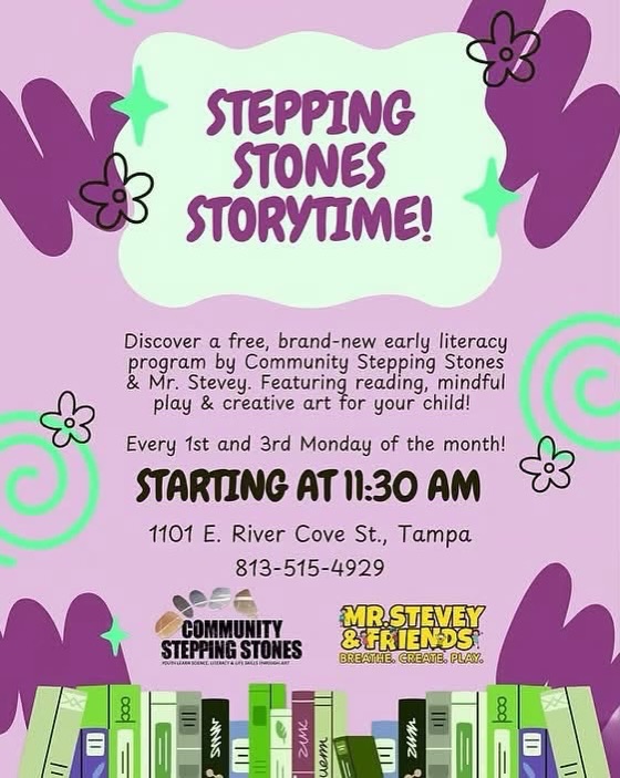 Our very first Stepping Stones Storytime was a success!
We had such a wonderful time gathering together for a morning of creativity and connection! We read The Dot by Peter H. Reynolds and then created dot-inspired artwork, putting our own creative spin on the project and embrace the idea that every mark can be the beginning of something special. đ
Stepping Stones Storytime is a FREE early literacy program for little learners and their families, happening on the 1st and 3rd Monday of every month at Community Stepping Stones.
We canât wait for our next storytime, come by and join in on the fun!