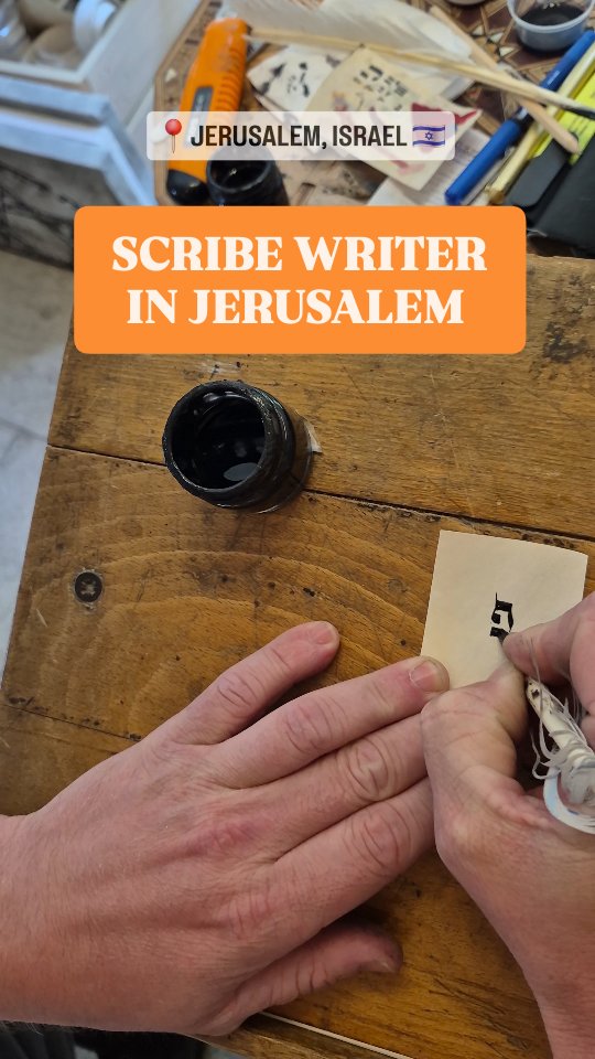 Inside the alleys of the Jewish quarter of Jerusalem old city, a talented scribe writer @thejerusalemscribe has a very unique shop you can visit and see his work. Don't miss it on your next visit in Jerusalem on your next trip to Israel!
#israel #visitisrael #tourguide #holyland #jerusalem
