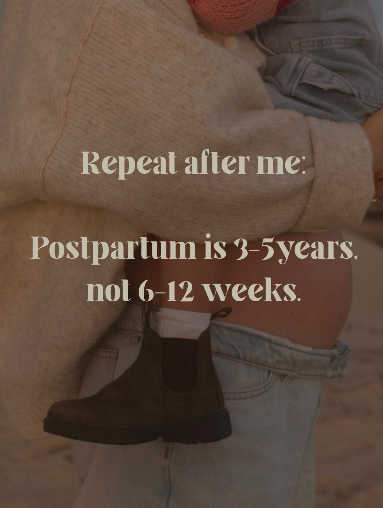 Repeat after me,
Postpartum doesn’t end at 6 weeks.
The six-week check-up might be over, but your transition into motherhood is still unfolding. Your body is still healing, your hormones are still shifting, you’re finding your feet, and you’re learning who you are in this new chapter.
Postpartum can be a much longer journey — and there is no deadline for feeling like you again.
You deserve support beyond the six-week mark.
You deserve to be cared for, checked in on and supported for as long as you need it. 🤍
#postpartum #postpartumsupport #fourthtrimester #newmum