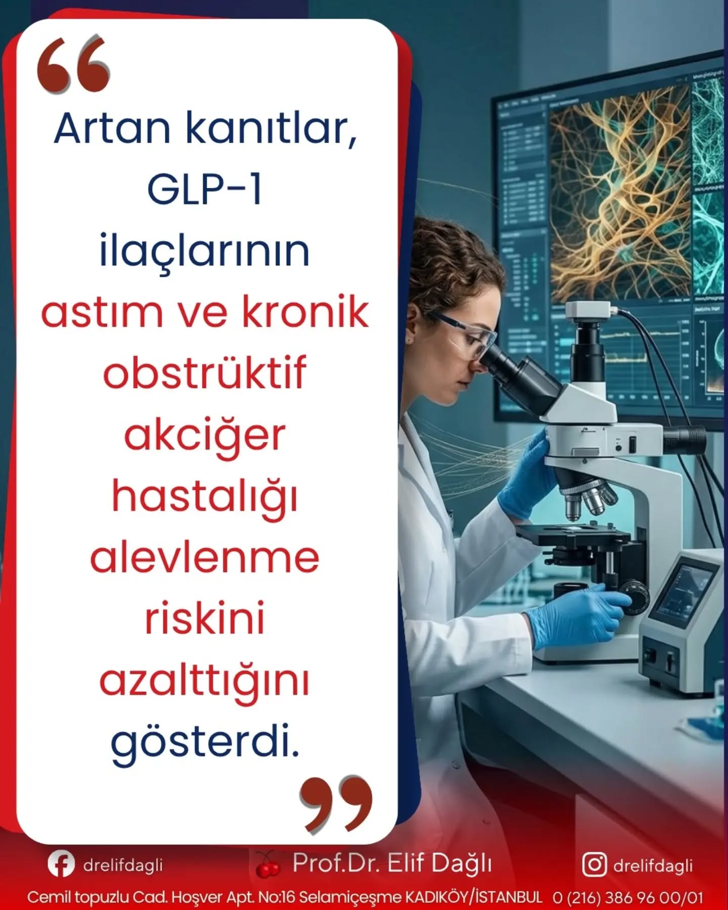 Artan kanıtlar, GLP-1 ilaçlarının astım ve kronik obstrüktif akciğer hastalığı alevlenme riskinin azalttığını gösterdi.