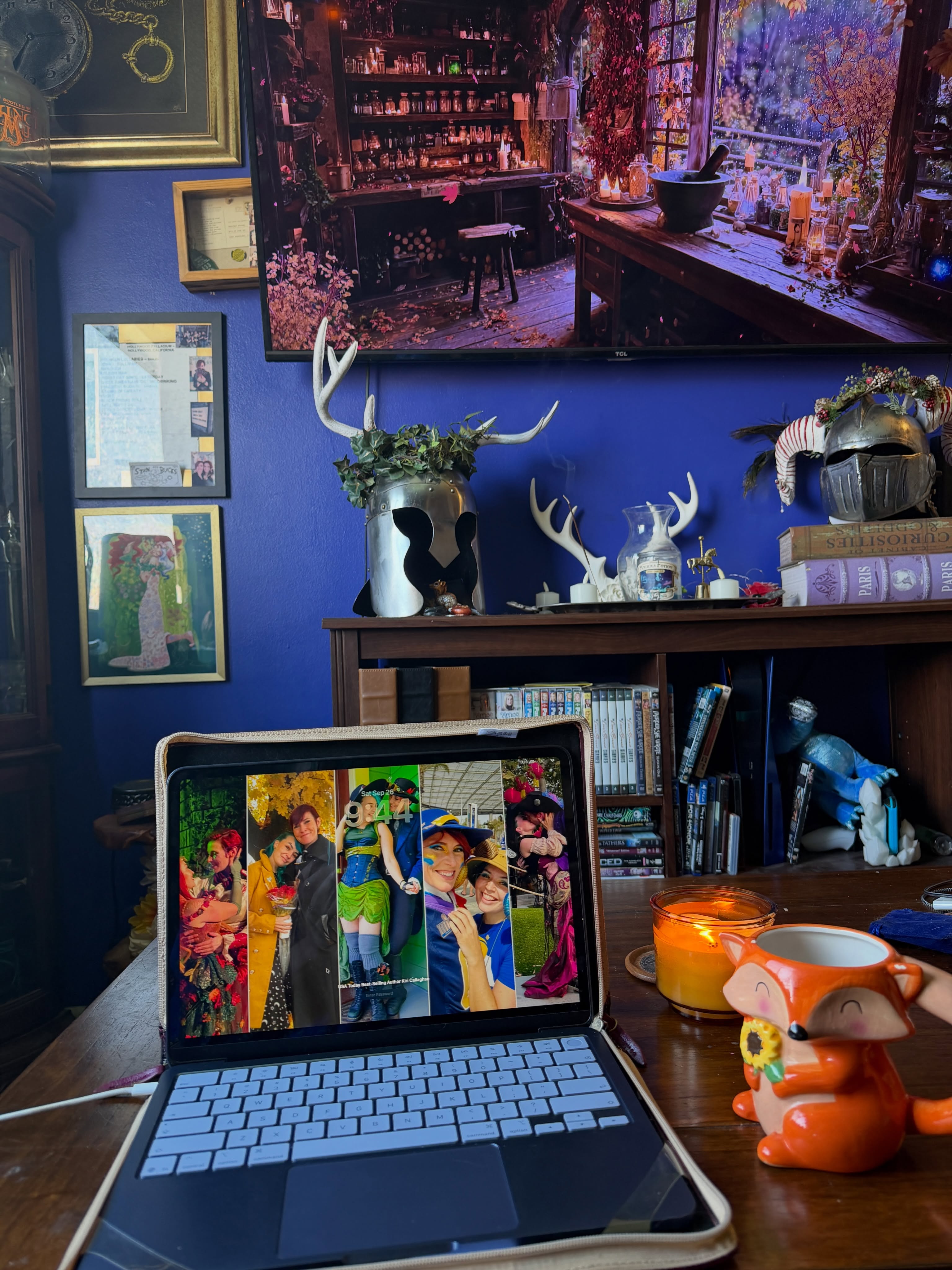 In the final stretch of this draft. So grateful to @angelicrockwood who came in, lit incense and a candle and told me to get to it.
May everyone have a hype-wife.
#writing #author #hygge #fall