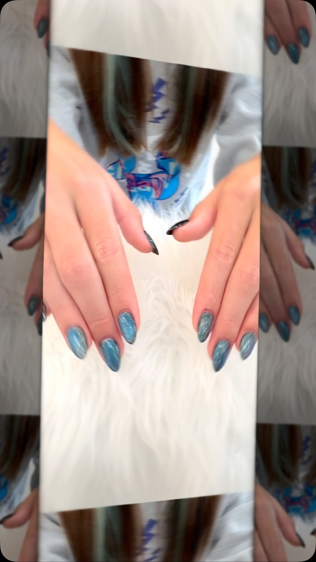 π§οΈ Rainy day vibes with these stunning Blue Cat-Eye Gel-X nails π Designed by Kylie. Book your appointment at Havy Nail Spa and let your nails shine, rain or shine! Hope everyone stays warm and safe