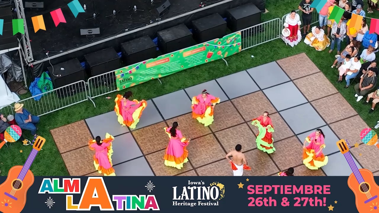 Festival de la Herencia Latina de Iowa 2026 🥳
🌟 ¡SAVE THE DATE! 🌟
📆 Fecha:
Sábado 26 de septiembre, de 10 a. m. a 11 p. m.
Domingo 27 de septiembre, de 10 a. m. a 6 p. m.
📍 Lugar:
Western Gateway Park, en el centro de Des Moines
🚗 Estacionamiento GRATIS:
Estacionamiento gratuito disponible por cortesía de Nationwide en el estacionamiento de varios niveles de Nationwide, ubicado en 1100 Walnut Street.
🎟️ Precio de la entrada:
$5 para adultos y GRATIS para niños menores de 12 años
#IowaFestivals #FestivalLatino #Hispanic #Latinocommunity #LatinX #Latinoamerica #Iowa #LatinoHeritageFestival