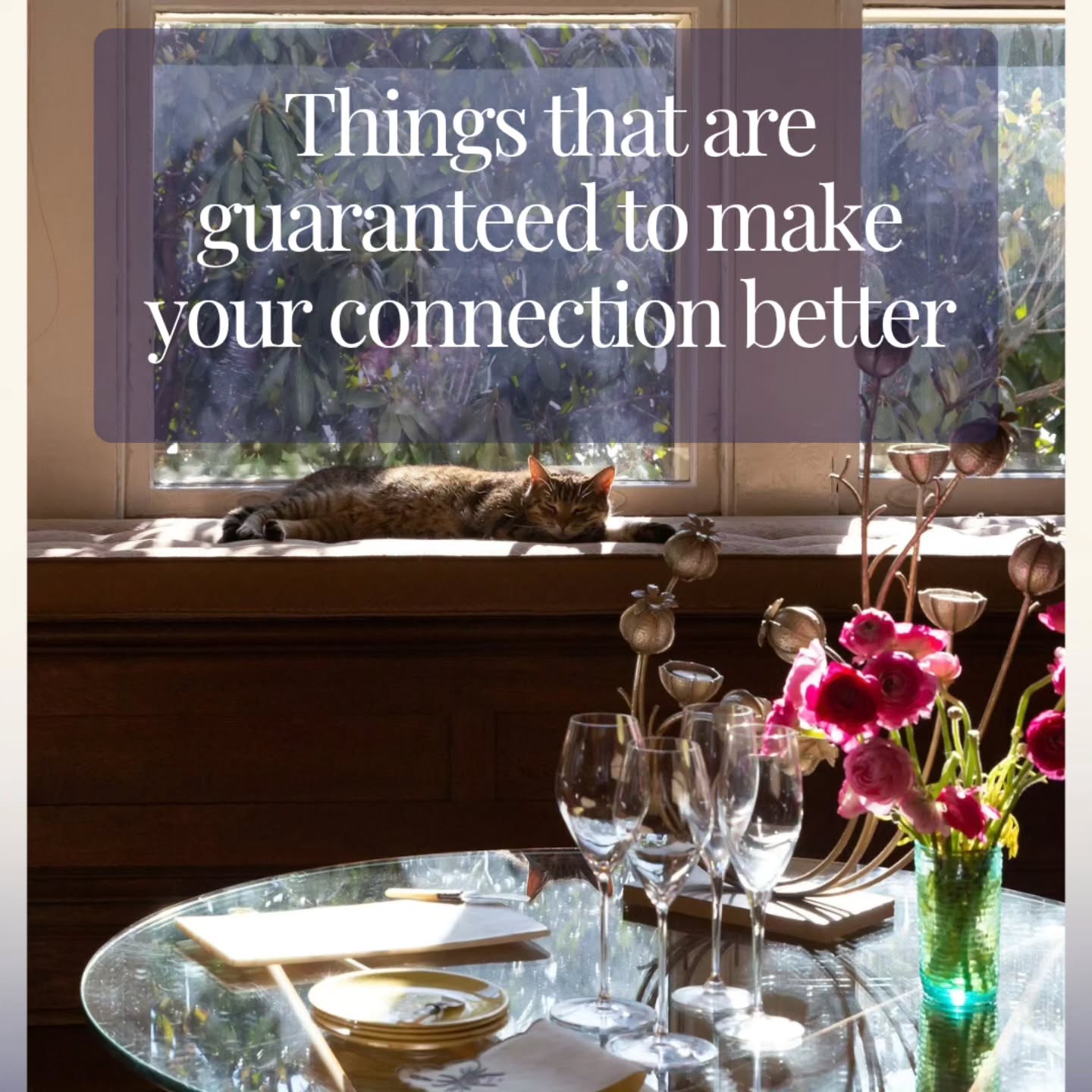 Provocation isn’t the answer to connection. Conversation is.
Bring in curiosity. Ask the question.
Listen to the answer. Let the conversation wander.
Invite people in.
This is where connection lives.
Send this to a friend you keep meaning to invite over.