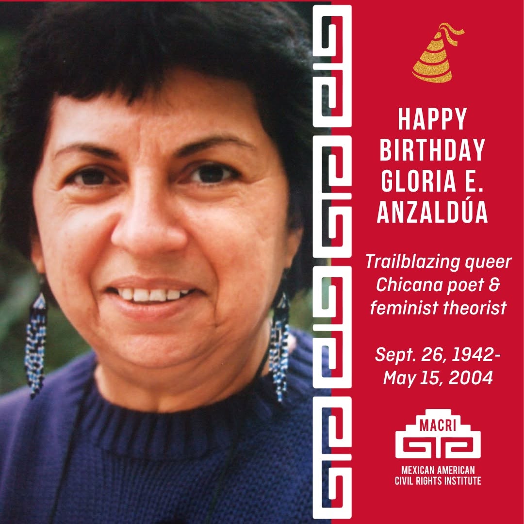 Recognizing the belated birthday of trailblazer Gloria Anzaldúa.
Gloria Anzaldúa was a Chicana-tejana-lesbian-feminist poet, theorist, and fiction writer from South Texas. In addition to authoring Borderlands/La Frontera: The New Mestiza (Aunt Lute, 1987), she was the editor of the critical anthology Making Face/Making Soul: Haciendo Caras (Aunt Lute, 1990) and co-editor of This Bridge Called My Back: Writings by Radical Women of Color (Persephone, 1981), winner of the Before Columbus Foundation American Book Award.
Gloria Anzaldúa passed away in 2004 and was honored around the world for shedding visionary light on the Chicana experience by receiving the National Association For Chicano Studies Scholar Award in 2005. Gloria was also posthumously awarded her doctoral degree in literature from the University of California Santa Cruz. A number of scholarships and book awards, including the Anzaldúa Scholar Activist Award and the Gloria E. Anzaldúa Award for Independent Scholars, are awarded in her name every year.
#auntlute #auntlutebooks #gloriaanzaldua #borderlands #chicana #feminism