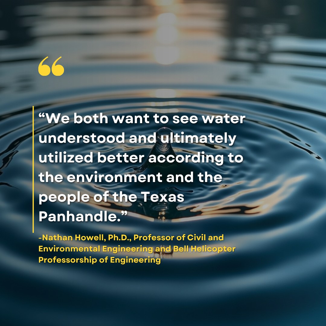 Water is one of the biggest challenges facing the future of the Texas Panhandle, and finding solutions is going to take some serious collaboration. ๐ง
That's why we're grateful for our partnership with West Texas A&M University's Water Working Group. While WT researchers are working to better understand how our limited water resources can be measured and valued, we're developing the WaterWise Economic Usage Model to help turn research and data into useful information for farmers, businesses, communities, and policymakers. It's a great example of what can happen when research and real-world experience come together.
#TheRANGE #PanhandleWater #WaterWise #WTAMU #TexasWater