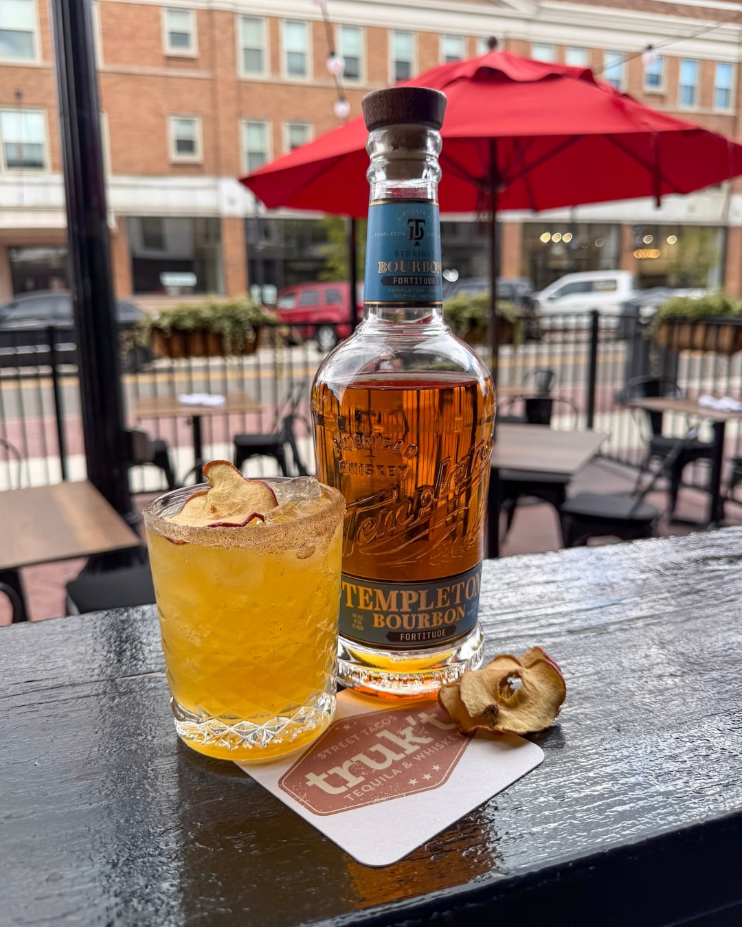W.T.F. – weekly truk’t feature
CIDER & RYE – Templeton Fortitude, apple cider, simple syrup, lemon juice.
Available through 10/4.