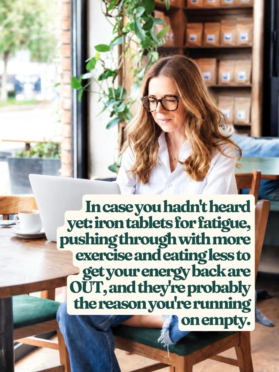 The advice women get handed for midlife fatigue is, frankly, a bit sh1t (sorry about the scientific terminology there).
Iron tablets as a first port of call. More exercise. Eat less. All of it delivered with great confidence by people who have not spent five minutes thinking about what’s actually going on in a perimenopausal body.
And the cruel bit is that, first, it is unlikely to help and it might even make the exhaustion worse.
Under-eating tells your body to slow everything down, including your mood, your metabolism and your ability to remember why you walked into the room. Ramping up exercise when you’re already running on fumes puts more stress on a body that is already stressed. You feel worse, you get less, you conclude you’re not trying hard enough.
You are trying hard enough. The levers are wrong.
Blood sugar balance, enough protein early enough in the day, moving in a way that actually gives energy back rather than takes it, unglamorous, yes. Revolutionary, also yes.
The women who get their energy back are the ones who stopped doing the things that weren’t working and started doing something that actually made sense for where they are now.
Save this if any of it sounds familiar, and follow for more real-life midlife nutrition that survives contact with an actual Tuesday.
#perimenopause #midlifeenergy #menopausesymptoms