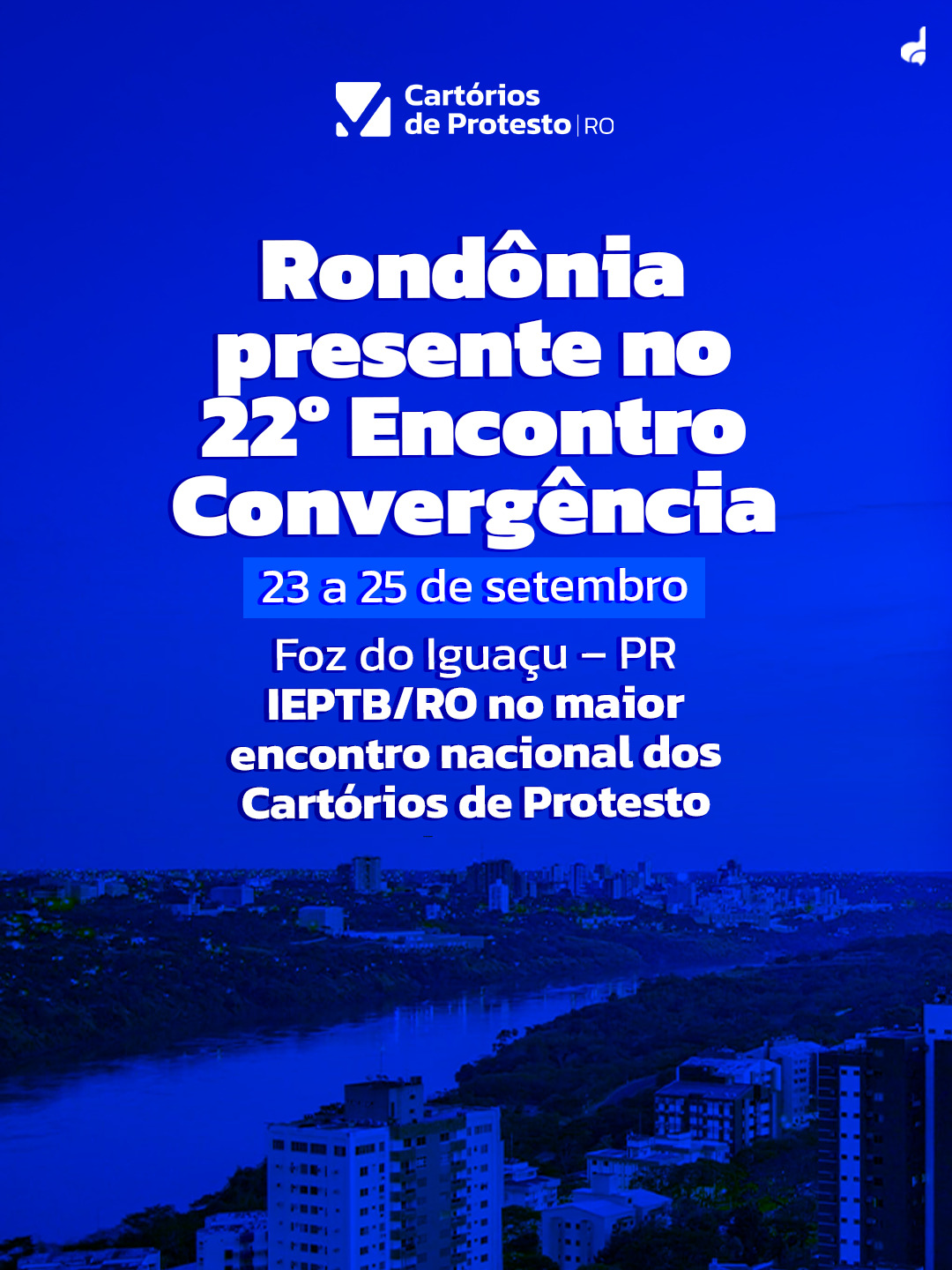 Rondônia está presente no 22º Encontro Convergência. De 23 a 25 de setembro, Foz do Iguaçu recebe representantes da atividade de protesto de todo o Brasil para três dias de debates, conhecimento e troca de experiências.
Com o tema central “A CENPROT e a nova Infraestrutura de Mercado Financeiro”, a programação aborda assuntos que estão diretamente ligados ao presente e ao futuro da atividade, como transformação digital, tecnologia, recuperação de crédito público, segurança jurídica, governança da informação e novos serviços estratégicos.
A participação nesses espaços fortalece a integração entre os Institutos e permite acompanhar de perto as transformações e iniciativas que vêm sendo discutidas nacionalmente para os Cartórios de Protesto.
O IEPTB/RO está acompanhando o Convergência 2026.
#IEPTBRO #CartóriodeProtesto #Rondônia