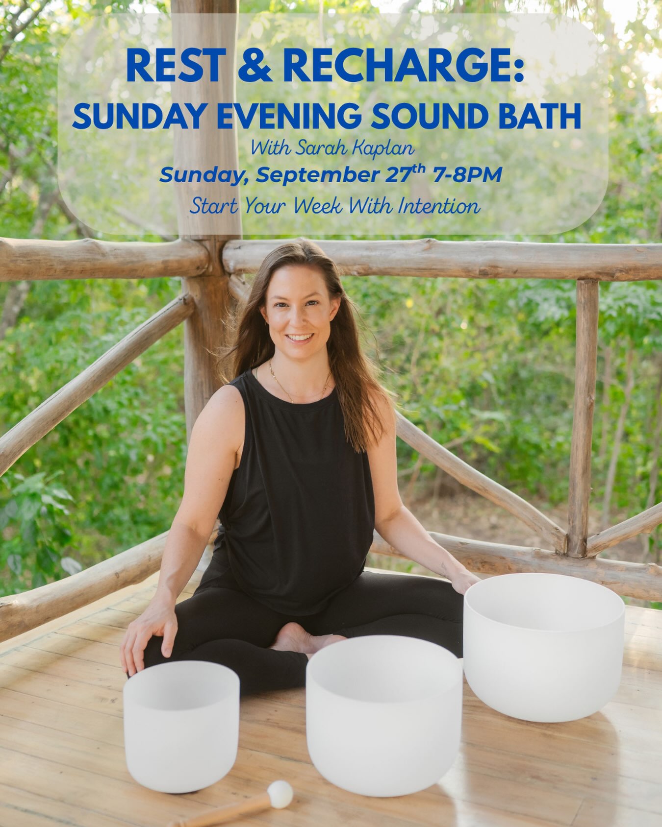 ✨ LAST CALL: Rest & Recharge Sound Bath ✨
Start your week with intention, stillness & a reset for your nervous system. 🧘♀️✨
Join Sarah tomorrow evening for a restorative 60-minute sound bath experience designed to help you release, ground & reconnect before the week begins.
🗓️ Tomorrow (Sunday) ⏰ 7:00 PM📍 The New Studio
Space is limited! Reserve your spot on MindBody or email Hello@ConnectedThroughStrength.com to register.
#connectedthroughstrength #bostonfitness #dorchesterma