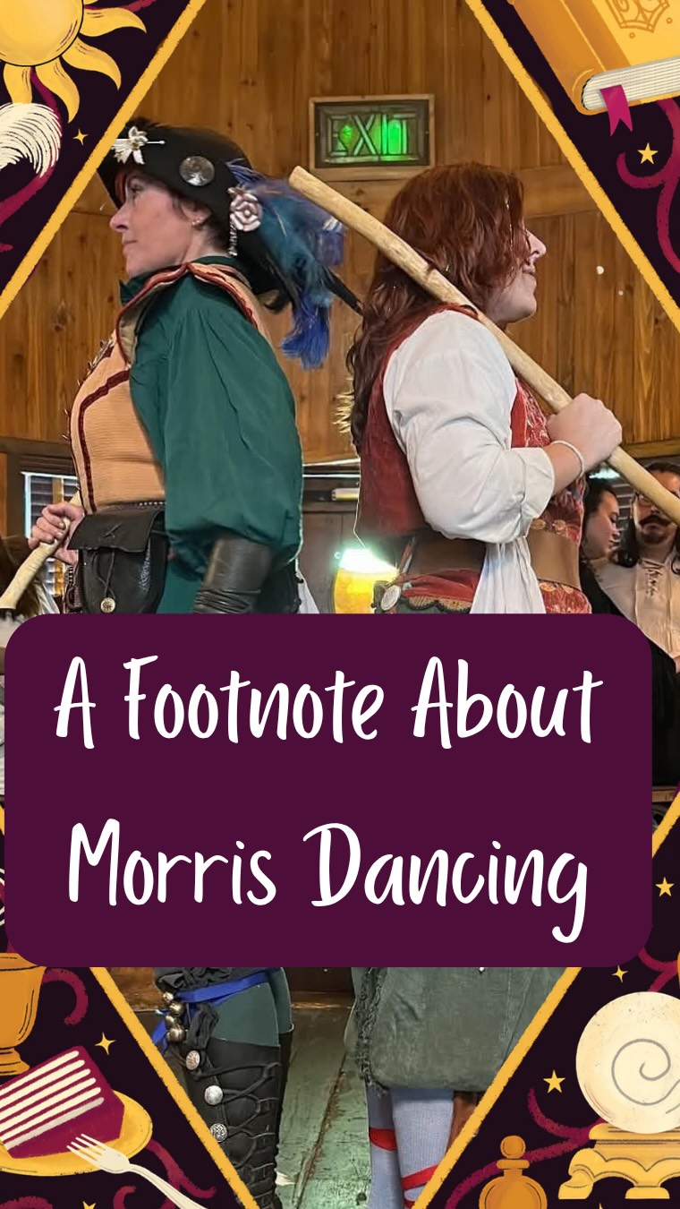 If book 1’s silly footnotes were not for you, I have terrible news…
They got SILLIER.
Note: I love Morris Dancing, and every poke is in good fun as I am part of a Disc-World themed Morris side.
#fantasybooks #witchybooks #morrisdancing #funny
