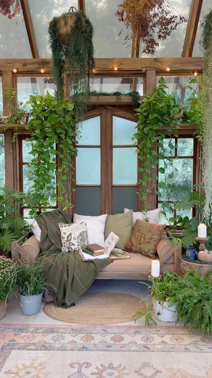 So if I just stay in my greenhouse on this chaise with my sketchbook and coffee until Spring, does that count as hibernation? Can we make this socially acceptable? 😉🌿
Let’s normalize following the seasons with our daily rhythms! 🤗
What do you have planned this weekend?
xoxo @meghanaileen
Artist & Creator of NunaVeda Greenhouse
✨Free Mini Magazine: Botanica Vignette at link in bio ✨
Fall, cozy, nature decor, plants, creative spaces