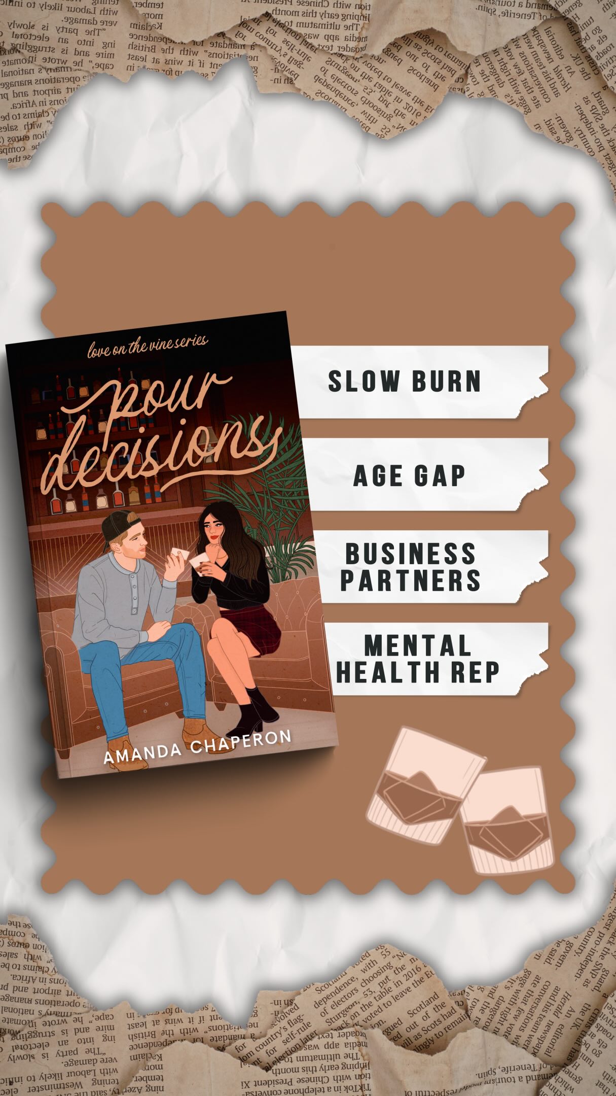 for my book girlies who love ✨clean✨ romance 😋
📖 Pour Decisions by Amanda Chaperon | available now in paperback and kindle unlimited!
🥃 slow burn
🥃 age gap
🥃 business partners
🥃 sister’s ex
🥃 retired NFL QB
🥃 small town
🥃 open door
🥃 six straight chapters of smūt
available now in kindle unlimited! follow along for more book recs 🫶🏼
#smalltownromance #kindleunlimitedromance #slowburnromance #indieauthorsofig #agegapromance spicy book recs • book recs • kindle unlimited romance • age gap • slow burn • small town • business partners • amanda chaperon • indie authors • mental health rep