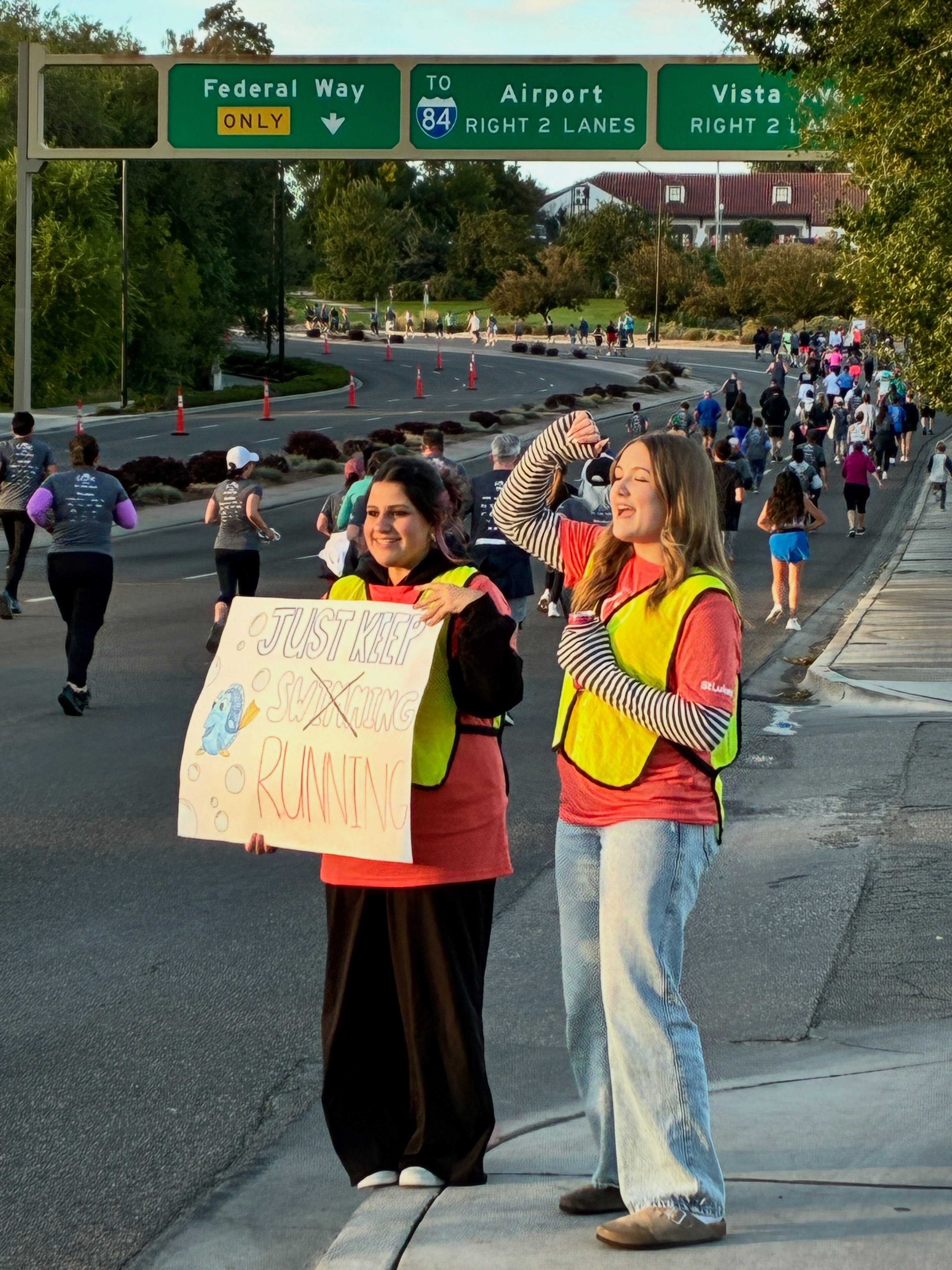 MMACHS Key Club students supporting thousands of participants early this morning at Boise Fit One #boisefitone