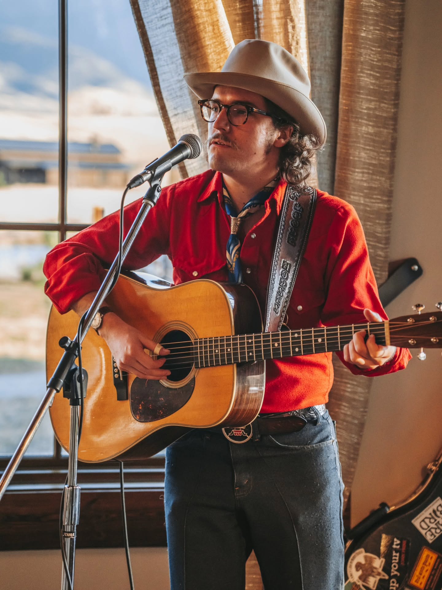 At @sagelodge Enjoy a drink, light bites, and let the sounds of local music fill the lobby.