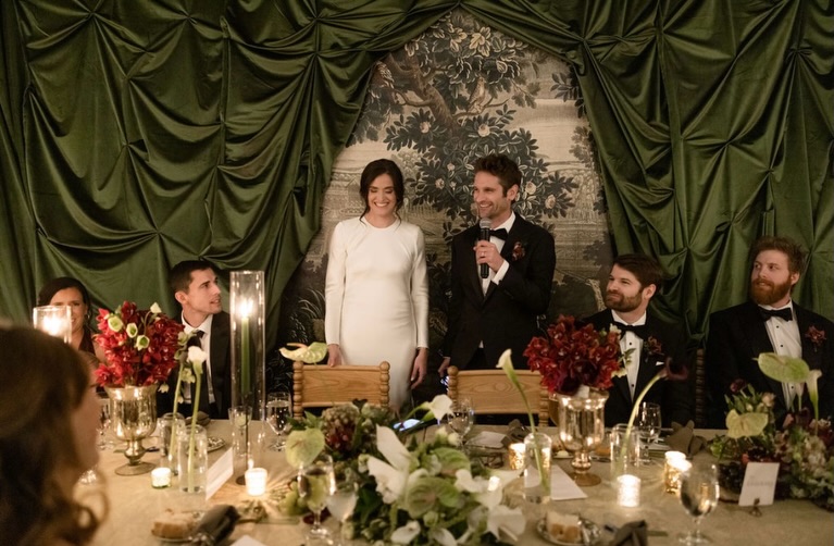 We love recommending a short thank-you speech from the couple at the beginning of the reception — just a few heartfelt words welcoming your guests and thanking everyone for celebrating with you.
Then, save the toasts for toward the end of dinner. It creates a natural transition into the next part of the evening.
Keeping speeches intentional and well-timed helps the reception flow beautifully without interrupting dinner or slowing down the celebration.
Short, sweet, heartfelt… and then it’s time to party. 🤍
Photographer: @mackenseyalexander
Venue: @staybardo
Florist: @katofloraldesigns
Rentals: @curatedeventscollective
Draping: @belle_eventsco
Planners: US
#savannahwedding #georgiawedding #weddingtip #weddingtoast #weddingplanner