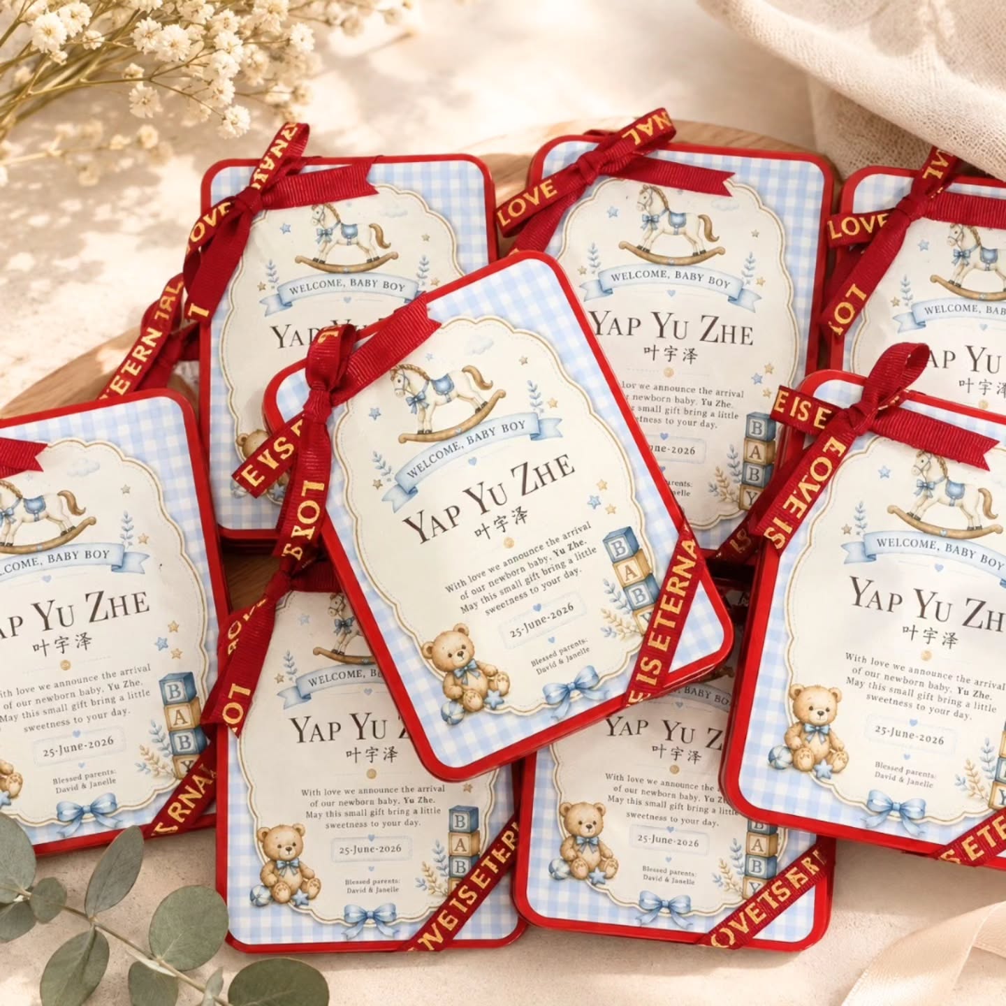 Welcome, baby Yu Zhe. 🩵
A little celebration of new beginnings, tiny dreams, and a whole lot of love.
Created especially for baby Yu Zhe’s full moon celebration — a keepsake filled with the sweetest little details, made to share the joy with family and friends.
May your days always be surrounded by love, laughter, and endless little blessings. ✨
Welcome to the world, Yu Zhe. 🤍
Venice Cookies 酥月堂
The Warmest Bites, The Finest Gifts.
#venicecookies #buttercookies #malaysia #fullmoon