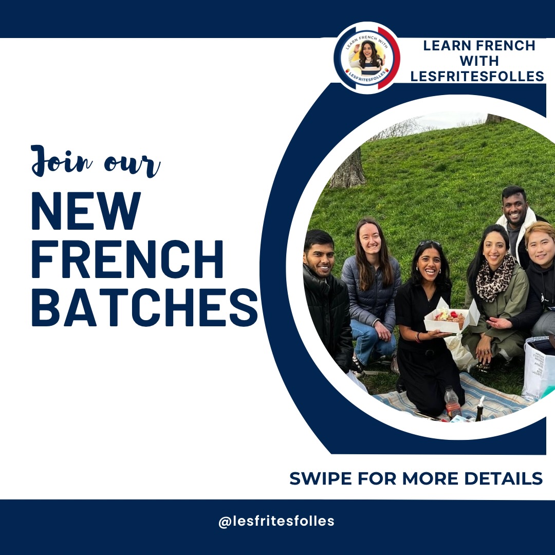 🇫🇷 🇨🇦 NEW FRENCH BATCHES ARE OPEN || Winter ❄️ 2026
Thinking about learning French but keep telling yourself “I’ll start next month”?
This is your sign to start.
Our new A1, A2, B1 & B2 live French batches are starting between 28 September and 26 October with options for beginners, intermediate learners and students preparing for TEF/TCF/DELF.
Whether you’re starting from zero or you’re stuck somewhere between A2 and B2, there’s a batch for you.
Not sure which level or batch is right for you?
👇 Comment FRENCH and we’ll send you the complete batch details + help you choose the right course.
#LearnFrench #FrenchClasses #FrenchCourse #LearnFrenchOnline #FrenchA1 FrenchA2 FrenchB1 FrenchB2 TEFCanada TCFCanada DELF FrenchForBeginners FrenchSpeaking LesFritesFolles
What you get with our live classes:
✓ Interactive classes on Zoom
✓ Speaking & listening practice
✓ Grammar + vocabulary development
✓ Real-life French communication
✓ Class recordings
✓ Study materials & resources
✓ Structured progression
✓ Exam preparation where applicable
LesFritesFolles courses are designed around actually using French, not just memorising it.
📅 New batches: 28 Sept – 26 Oct
💻 100% online | Live on Zoom
Choose your path:
🇫🇷 A1 Intensive — Start from scratch
🇫🇷 A1 + A2 Intensive — Build your foundation
🇫🇷 A2 Intensive — Strengthen your basics
🇫🇷 A1 + A2 + B1 TEF/TCF — Long-term structured pathway
🇫🇷 A2 + B1 TEF/TCF — Progress towards exam readiness
Choose your path:
🇫🇷 A1 Intensive — Start from scratch
🇫🇷 A1 + A2 Intensive — Build your foundation
🇫🇷 A2 Intensive — Strengthen your basics
🇫🇷 A1 + A2 + B1 TEF/TCF — Long-term structured pathway
🇫🇷 A2 + B1 TEF/TCF — Progress towards exam readiness
Choose your path:
🇫🇷 A1 Intensive — Start from scratch
🇫🇷 A1 + A2 Intensive — Build your foundation
🇫🇷 A2 Intensive — Strengthen your basics
🇫🇷 A1 + A2 + B1 TEF/TCF — Long-term structured pathway
🇫🇷 A2 + B1 TEF/TCF — Progress towards exam readiness
Choose your path:
🇫🇷 A1 Intensive — Start from scratch
🇫🇷 A1 + A2 Intensive — Build your foundation
🇫🇷 A2 Intensive — Strengthen your basics
🇫🇷 A1 + A2 + B1 TEF/TCF — Long-term structured pa