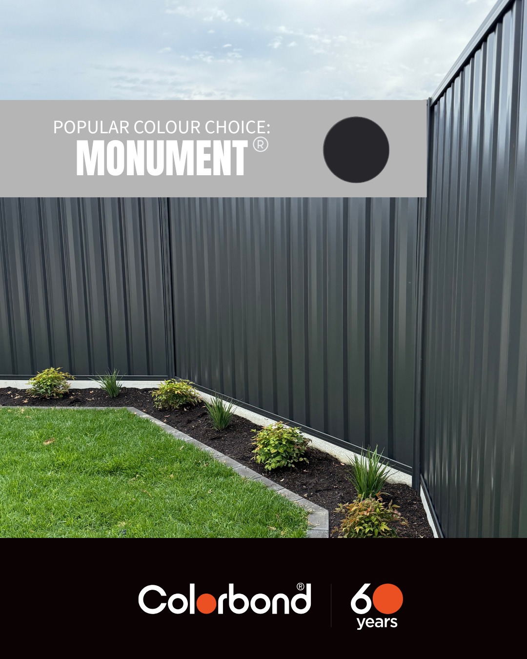 A little spotlight on another popular colour choice with our customers, Monument 🖤
Bold, deep and contemporary, Monument is a rich charcoal tone that creates a strong, modern finish. It works beautifully across both residential and commercial projects and pairs well with a wide range of materials, colours and architectural styles.
With COLORBOND® steel celebrating 60 years, we’re taking a look back at some of the colours our customers keep coming back to, and Monument is definitely one of them.
#Realfence #COLORBONDSteel #Monument #AdelaideFencing