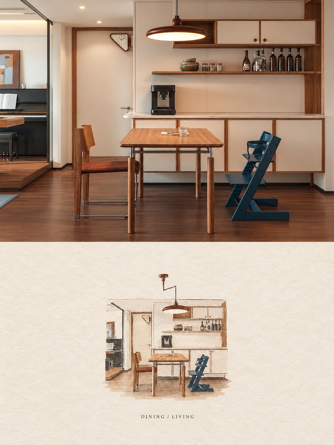 A dining corner that works as hard as it looks.
Full-height closed storage keeps the everyday clutter out of sight. A low pendant pulls the table together. Warm timber and soft cream tones keep the whole space calm. It's a simple setup that suits Singapore HDB and condo homes where the dining area is also the family's main gathering spot.
Planning your dining and living layout? WhatsApp 8754 3212 for a free 30-min consult (Mon to Sat, 10am to 7pm).
#BlackwoodsInterior #SingaporeInteriorDesign #HDBRenovation #CondoRenovation #DiningRoomDesign #WarmMinimalism
