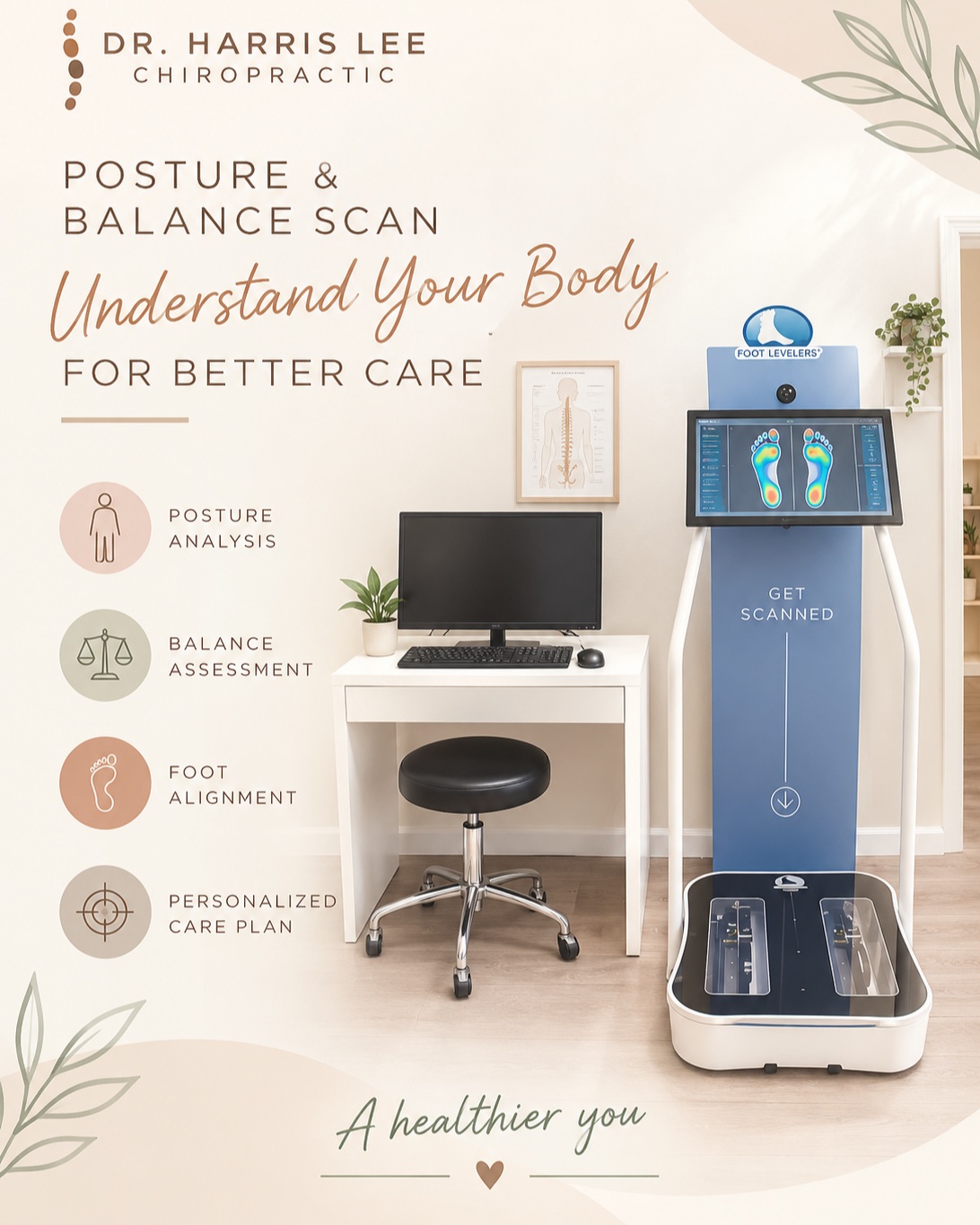 Understanding how your feet, balance, and posture work together can provide valuable insight into your overall movement. 🦶✨
Our Posture & Balance Scan helps assess foot pressure and alignment, giving us additional information that may help guide a personalized approach to care.
A closer look at how you stand and move can be an important part of understanding your body.
📍 Dr. Harris Lee Chiropractic | Fremont, CA
Want to learn more? Send us a DM or contact our office to ask about our Posture & Balance Scan and whether it may be appropriate for you.
#DrHarrisLeeChiropractic #FremontChiropractor #FremontCA #ChiropracticCare #Chiropractor