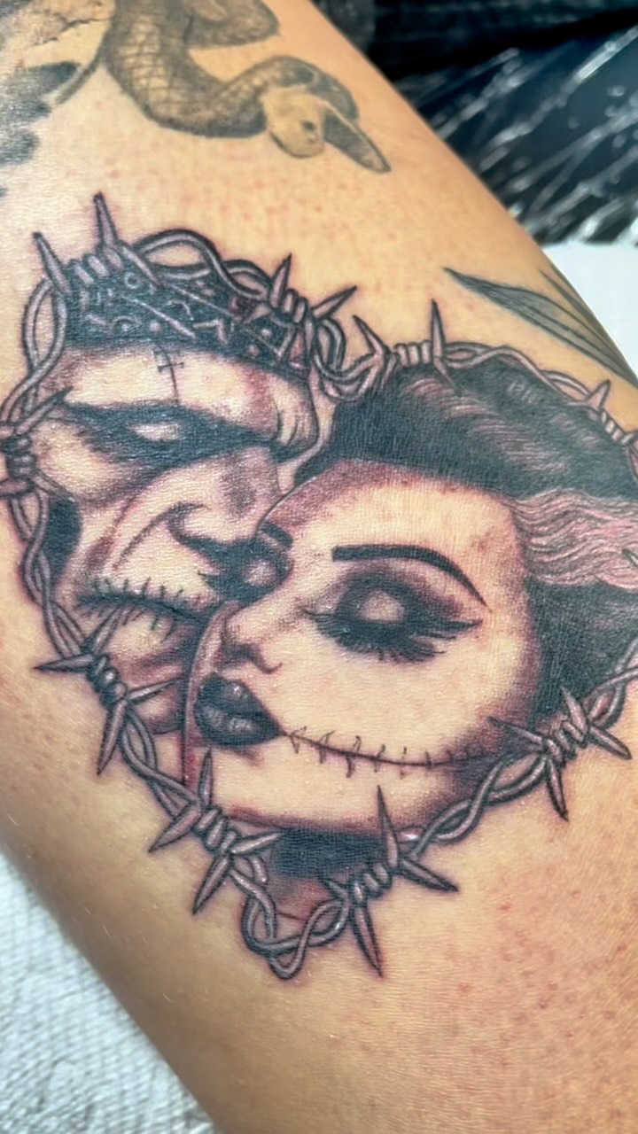⚡️ Made for each other… in the most horrifying way. ⚡️
Frankenstein’s Monster + his Bride brought to life by Mark @markanthony9708 🖤🧟♂️⚡️
Would you get this duo tattooed? 👀
•
•
•
•
•
•
#Frankenstein #BrideOfFrankenstein #FrankensteinsMonster #FrankensteinTattoo #HorrorTattoo HorrorTattoos HalloweenTattoo Halloween MonsterTattoo UniversalMonsters ClassicHorror HorrorArt TattooArtist TattooReels TattooInstagram AustinTattoo AustinTattooArtist TexasTattoo ATXTattoo FlyingTigerTattoo
