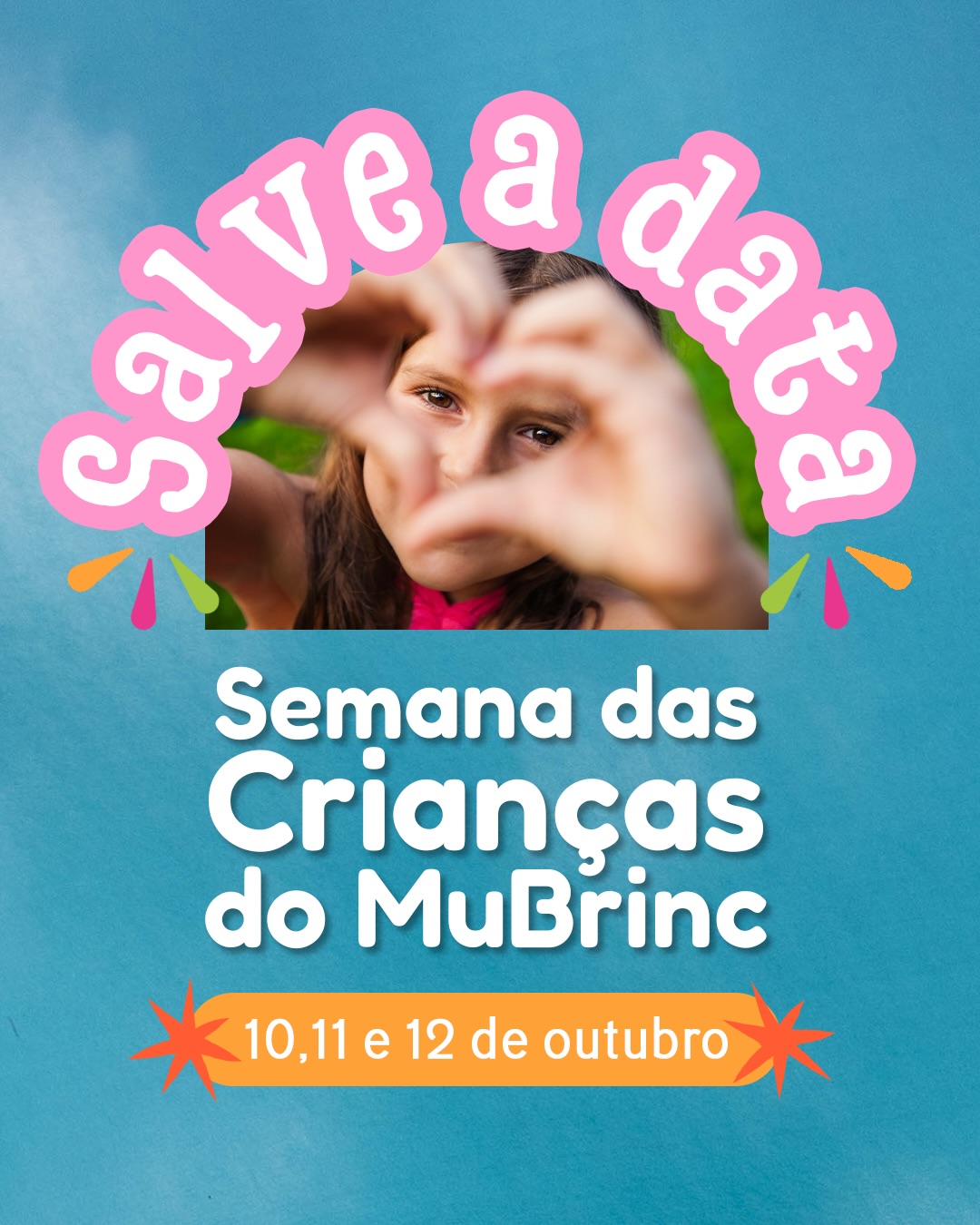 Vem coisa boa por aí na Semana das Crianças do MuBrinc...👀
Salve a data e continue nos acompanhando para ficar por dentro de tudo!
O Museu dos Brinquedos conta com o patrocínio da Cemig, por meio da Lei Estadual de Incentivo à Cultura de Minas Gerais, e com o patrocínio do Instituto Unimed-BH e do Instituto Marina e Flávio Guimarães - Grupo Bmg, por meio da Lei Federal de Incentivo à Cultura; além das empresas Marcelo Guimarães Advogados e Associados e Decta Contabilidade.
#MuseudosBrinquedos #MuBrinc #SemanaDasCrianças #DiaDasCrianças #BH BeloHorizonte @grupobmg.oficial @institutomfg_ @circuitoliberdade @prefeiturabh @culturaeturismomg
