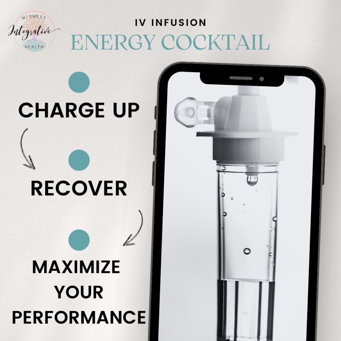 An energizing blend of B vitamins, amino acids, and electrolytes delivered intravenously to combat fatigue, increase focus, and boost endurance, helping you feel alert, motivated, and revitalized.
💻Book here —> https://www.midwest-integrative.com
📞 Give us a call —> 309-837-0342
💳 CareCredit —> https://www.carecredit.com/go/553JSV