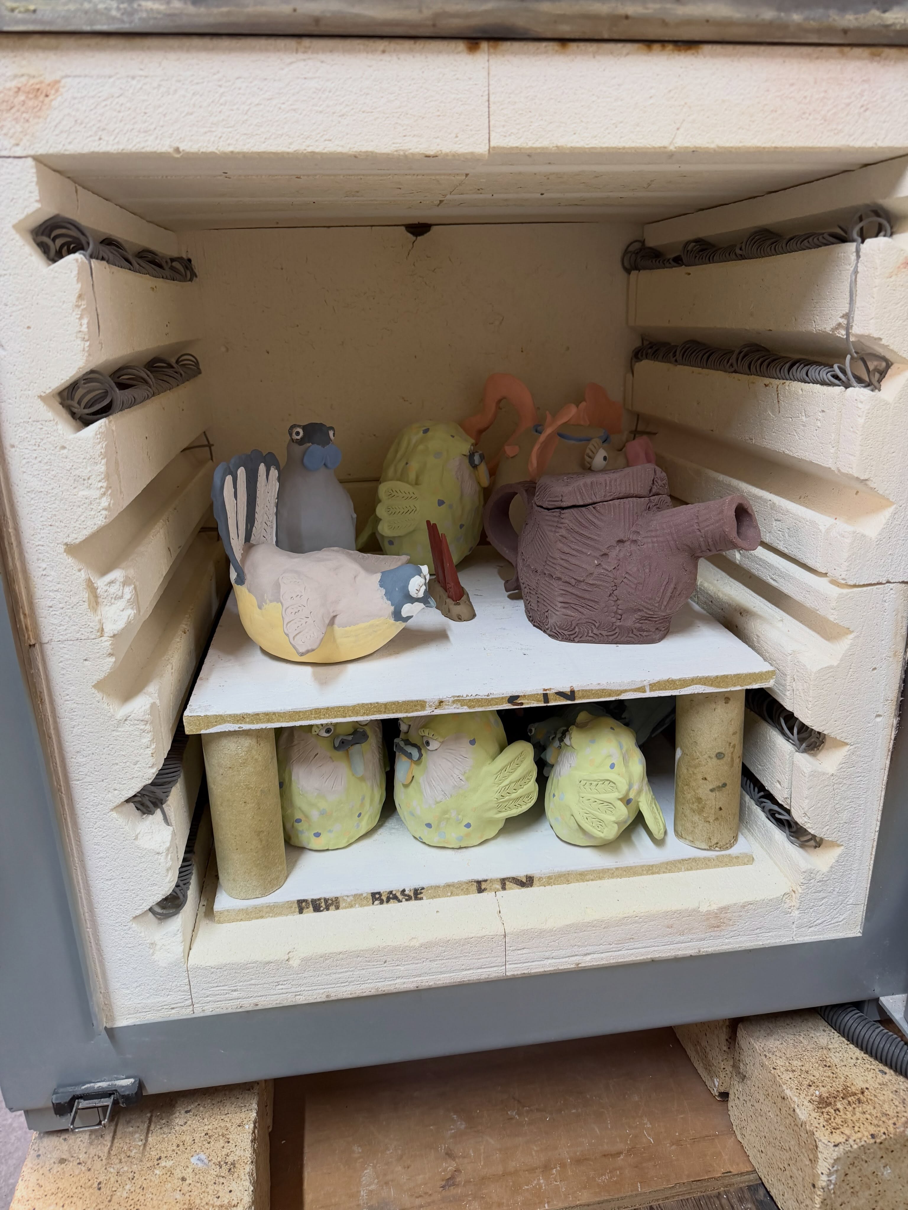 A few WIP pictures. #ceramicanimalsculptures #preparingforexhibitions