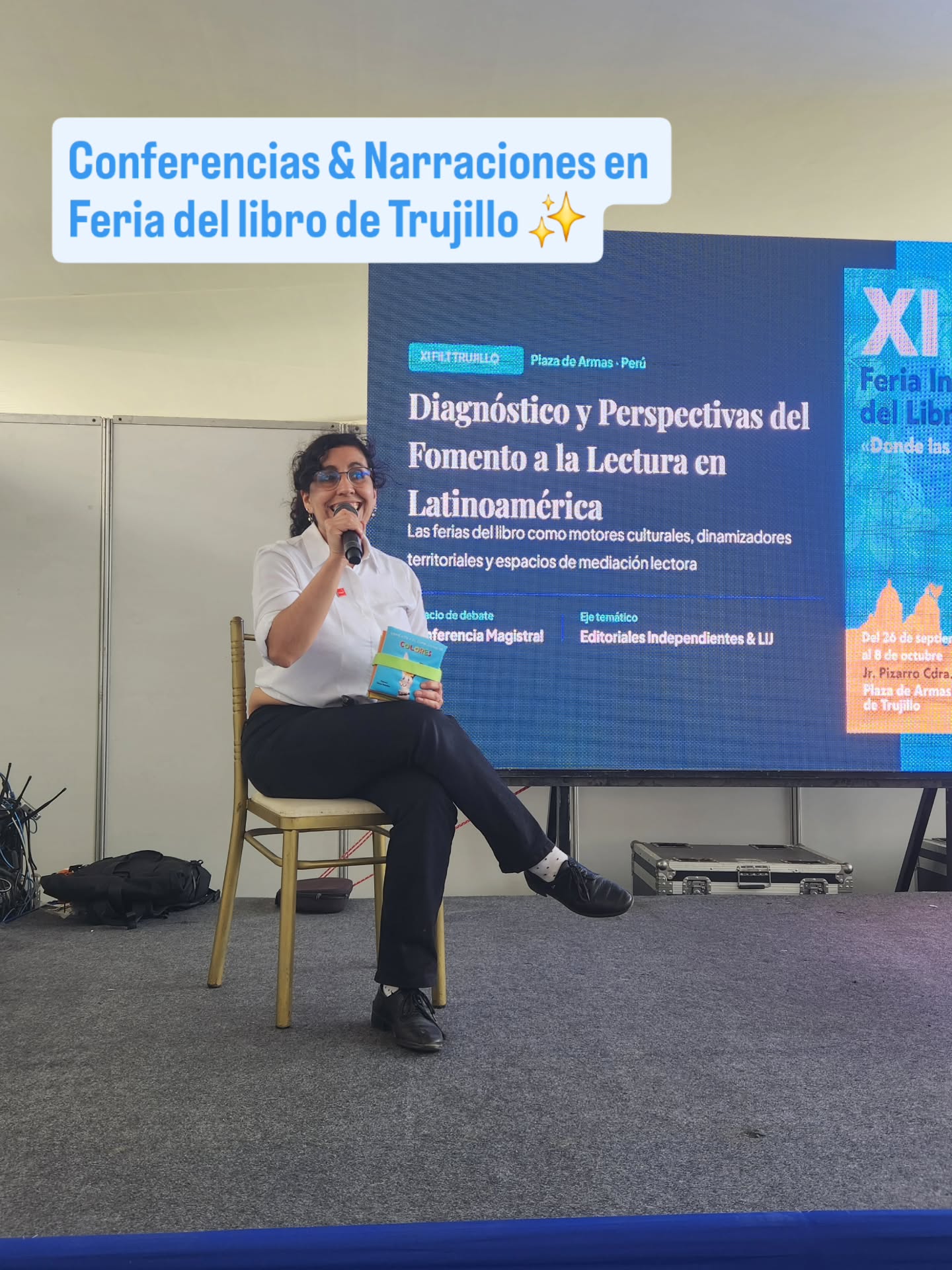 Conferencias y narración de kamishibai en la XI Feria Internacional del Libro de Trujillo