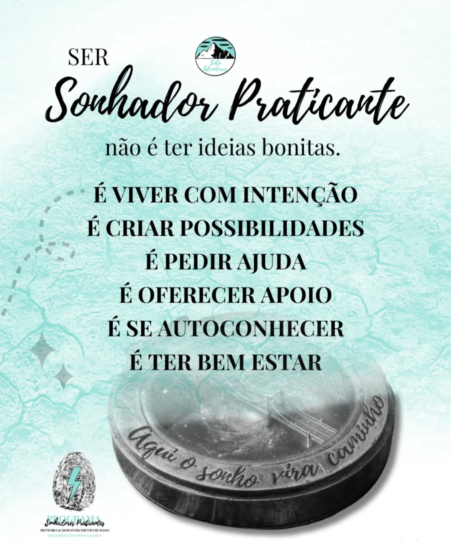 🤔 O que é ser Sonhador Praticante?
Não é sobre ter ideias bonitas. É sobre ação!
Ação de transformar vidas e à sí próprio. 🎯
É estar disposto a se conhecer mais a cada dia, reconhecer suas forças e fraquezas e buscar ativamente o teu desenvolvimento pessoal e bem-estar, da mesma forma que buscas um mundo melhor.
Pois cada um de nós faz parte deste mundo e não haverá mudanças se não estivermos também dispostos a mudar para a nossa melhor versão!
E a mudança não se faz sozinha. Nós ajudamos! 💙
Então, tu te consideras um Sonhador Praticante?
👉 Faça parte desta mudança em: https://soloadventuresoffi.wixsite.com/mentoriasonhadores
*Créditos:
🎨 @r.pereiradesigner
#soloadventures #sonhadorespraticantes #desenvolvimentopessoal #bemestaresaúde #lifestyle