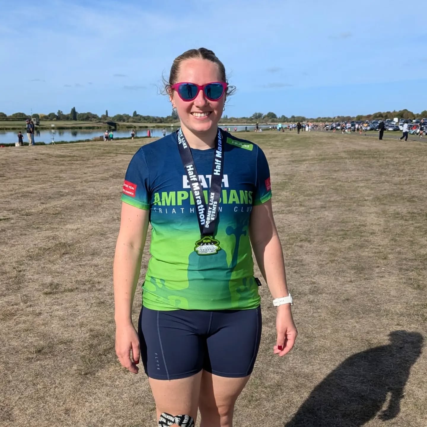 @ashiareeder is back running! 🥳
She completed the Dorney Lake half marathon on her return in 1hr 43mins!😯🤯
The rumour is that @jamesssreeder and Jessica's (their daughter) support were the secret sauce to such a fast time...🐸💚
#halfmarathon #dorney