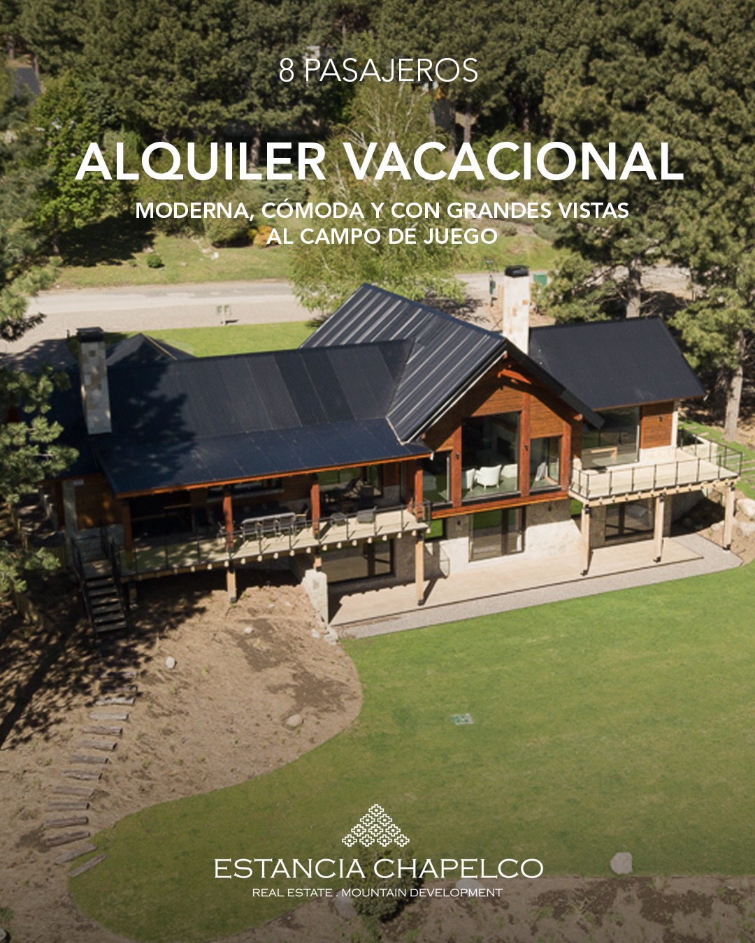 Desde estancia Chapelco te presentamos las mejores oportunidades en alquiler vacacional para disfrutar días de relax en la Patagonia.
▫️Moderna, cómoda y con grandes vistas al campo de juego esta casa en alquiler cuenta con capacidad para recibir hasta 8 pasajeros.
▫️En el nivel de ingreso, amplio hall recibidor, living con hogar a leña, cocina independiente y totalmente equipada. Deck con muebles de jardín y parrilla, estacionamiento semicubierto para dos vehículos. En la misma planta de acceso, el dormitorio principal en suite.
▫️En planta baja: 3 dormitorios, 1 en suite y 2 que comparten un baño completo, todos con acceso directo al parque.
⛰️Naturaleza, golf y diseño para disfrutar de una escapada perfecta en San Martín de los Andes.
📩 Consultanos para más información:
info@estanciachapelco.com.ar
Estancia Chapelco, empresa desarrolladora y comercializadora de Chapelco Golf & Resort.
#estanciachapelco #chapelcogolfresort #alquilervacacional #patagoniabienesraices #chapelcogolf