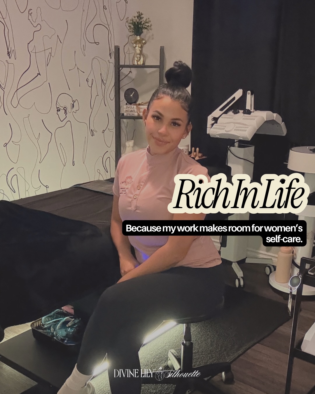 DIVINE LILY SILHOUETTE ✨✨✨
BOOK | SHOP | TRAIN WITH ME
📍 Airdrie, Alberta Canada
📧 info@divinelilysilhouette.com
🔗 www.divinelilysilhouette.com
🎓MASTERCLASS: Register Now for in group or 1:1 training
.
.
#beautyandwellness #yyc #canadabeauty #yycaesthetics #richinlife