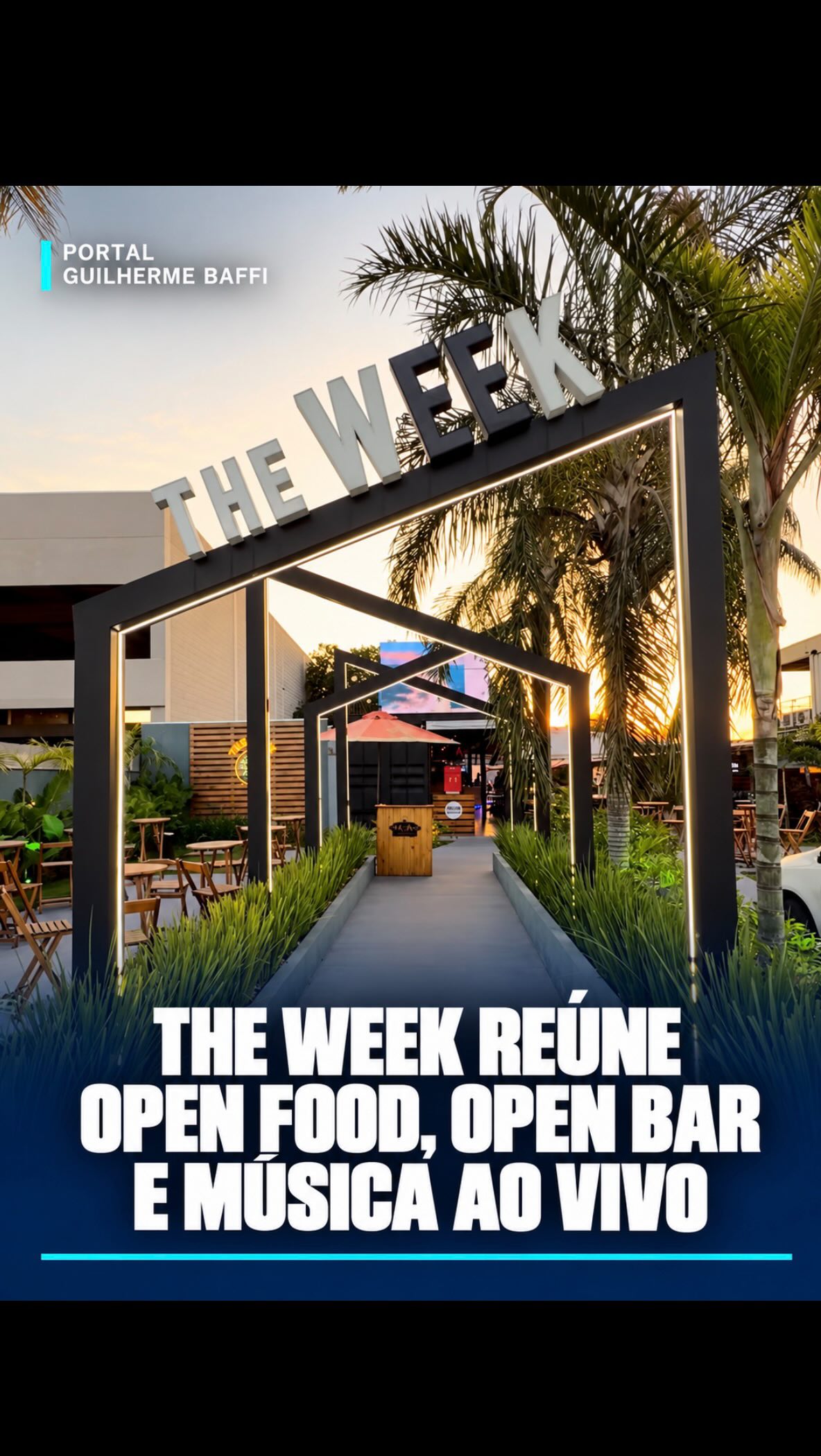 É HOJE: THE WEEK REÚNE OPEN FOOD, OPEN BAR E MÚSICA AO VIVO
O The Week BBQ acontece neste sábado (26) com uma programação que reúne gastronomia, bebidas e música ao vivo.
O evento terá open food, com ancho na parrilla, costela fogo de chão, frango no varal, hambúrguer na brasa e outras opções.
No open bar, o público terá chope Brahma, caipirinhas, água e refrigerantes.
A programação também contará com música ao vivo em dois palcos simultaneamente.
Para quem decidir participar de última hora, haverá bilheteria no local.
Mais informações no Portal Guilherme Baffi