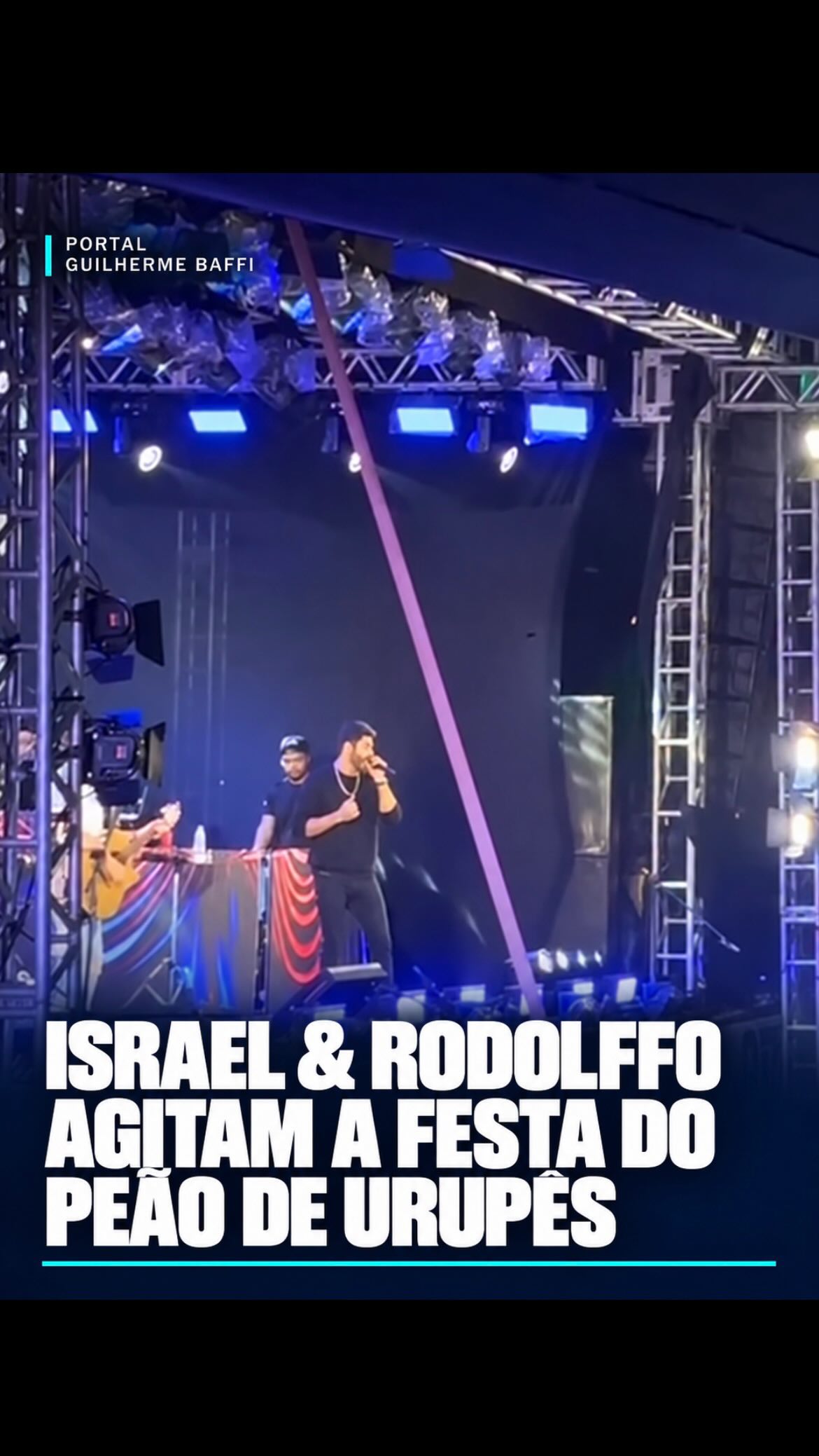 LOTADO: ISRAEL & RODOLFFO AGITAM A FESTA DO PEÃO DE URUPÊS
Israel & Rodolffo foram a grande atração da noite desta sexta-feira (25) na 52ª Festa do Peão de Urupês.
Com o recinto lotado, o público cantou do começo ao fim os principais sucessos da dupla, que comandou uma das noites mais movimentadas da edição deste ano.
A Festa do Peão de Urupês segue neste sábado (26) com programação de shows e rodeio.
Mais informações no Portal Guilherme Baffi.