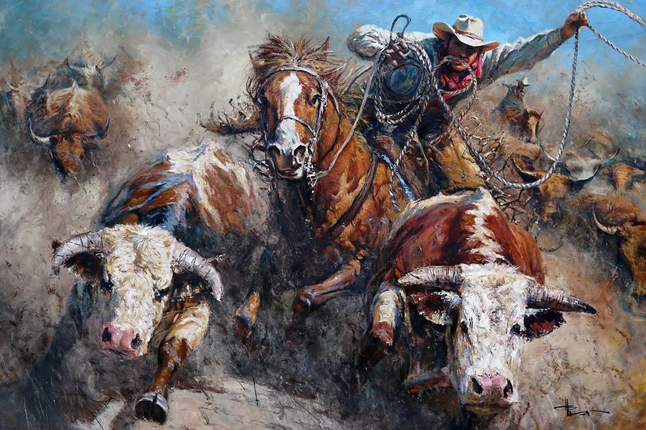 Wild Chase 60x40inch