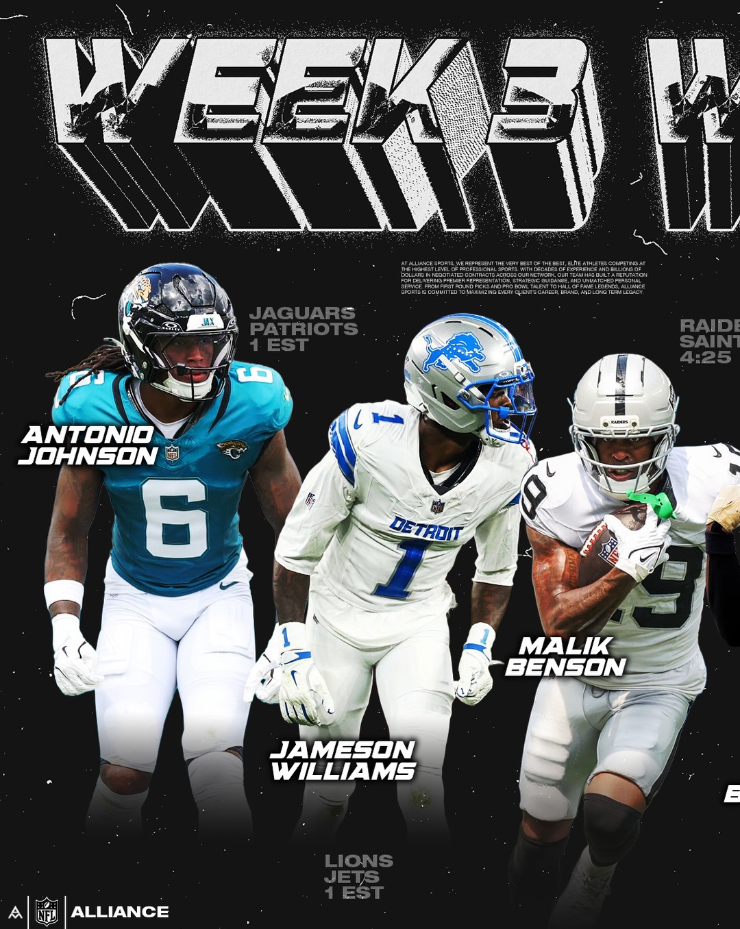 Week 3 action coming your way 🎬
