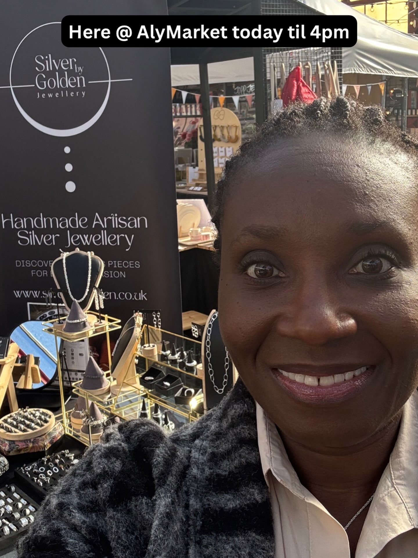 ✨ HERE AT ALTYMARKET TODAY! ✨
Come and say hello to Michelle at Silver by Golden 💍
Discover handcrafted sterling silver jewellery — timeless, elegant and made with meaning.
📍 AltyMarket
🕓 Here until 4pm today!
Pop by, have a browse & find your next favourite piece 🤍✨