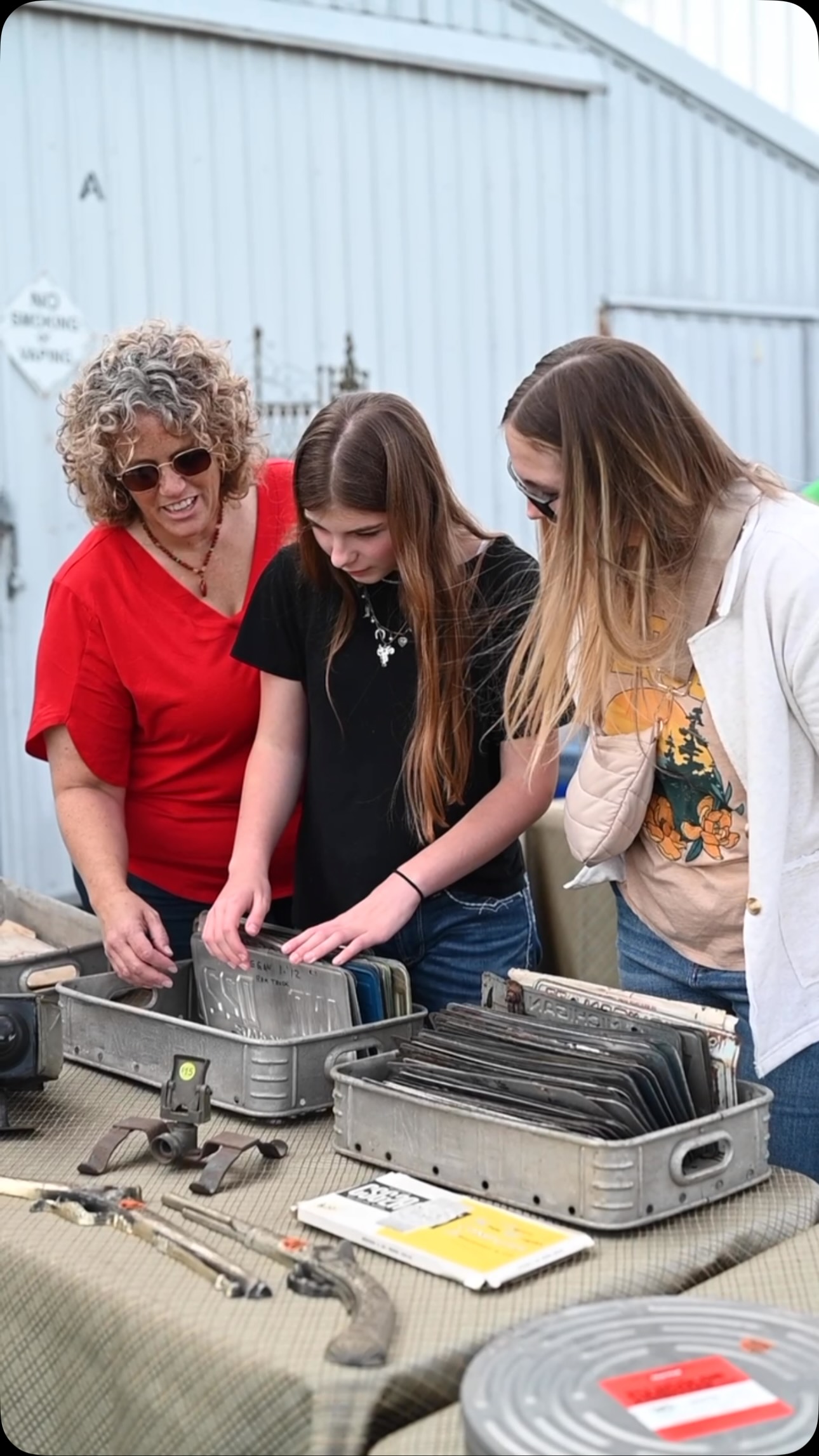 We were all smiles for day one!
The weather is great, the new barn is beautiful, and our vendors brought the GOODS.
We’re ready to do it all again in the morning!
See you Saturday from 9am-4pm at @hudsonville_fair