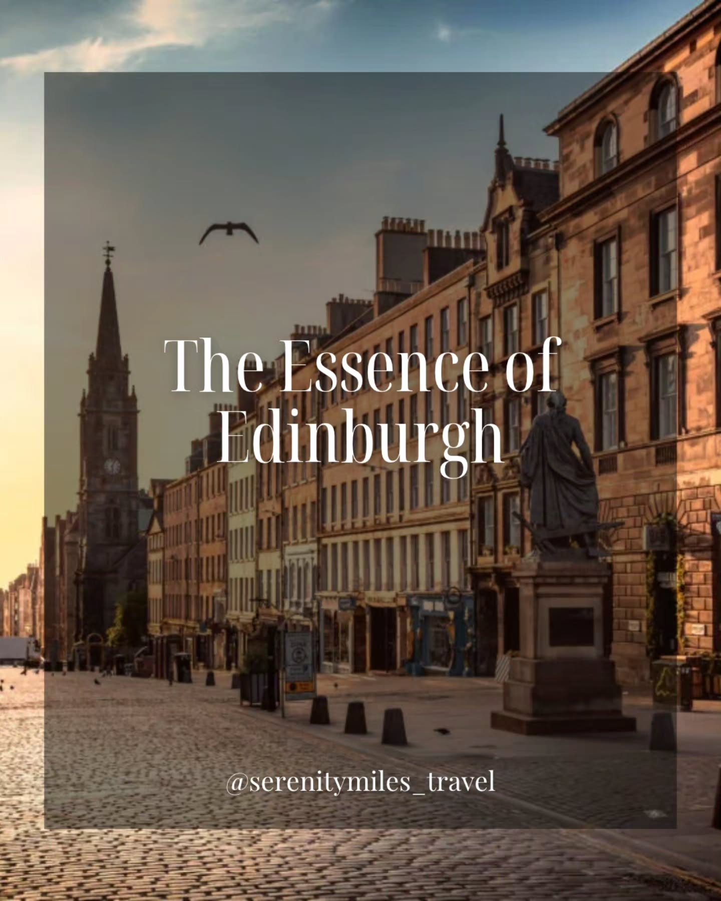 Day 6 brings us into the heart of Edinburgh, combining a walk through the city’s historic landmarks with an immersive glimpse into its hidden past and an elegant evening at Gleneagles Townhouse
⠀
→ Walking Tour of Edinburgh | Explore the historic heart of the city, taking in the highlights of both the Old Town and New Town, atmospheric streets and squares, and panoramic views of Edinburgh Castle
⠀
→ The Real Mary King’s Close | Step beneath the Royal Mile to discover remarkably preserved streets and living quarters dating back to the 17th century. The guided experience offers an insight into everyday life in historic Edinburgh, bringing to life authentic stories of its residents, living conditions, epidemics and the city’s past
⠀
→ Set in the heart of the Old Town, close to the Royal Mile and Edinburgh Castle, @virginhotelsedi combines contemporary design with a distinctive lifestyle concept
⠀
→ Evening at @gleneaglestownhouse located on St Andrew Square. Enjoy welcome drinks followed by dinner in an elegant Edinburgh townhouse setting, where historic architecture meets Gleneagles’ distinctive approach to hospitality
⠀
➡️ Get in touch with our Luxury Travel Specialists on +44 746 786 23 53 |reservations@serenitymiles.com