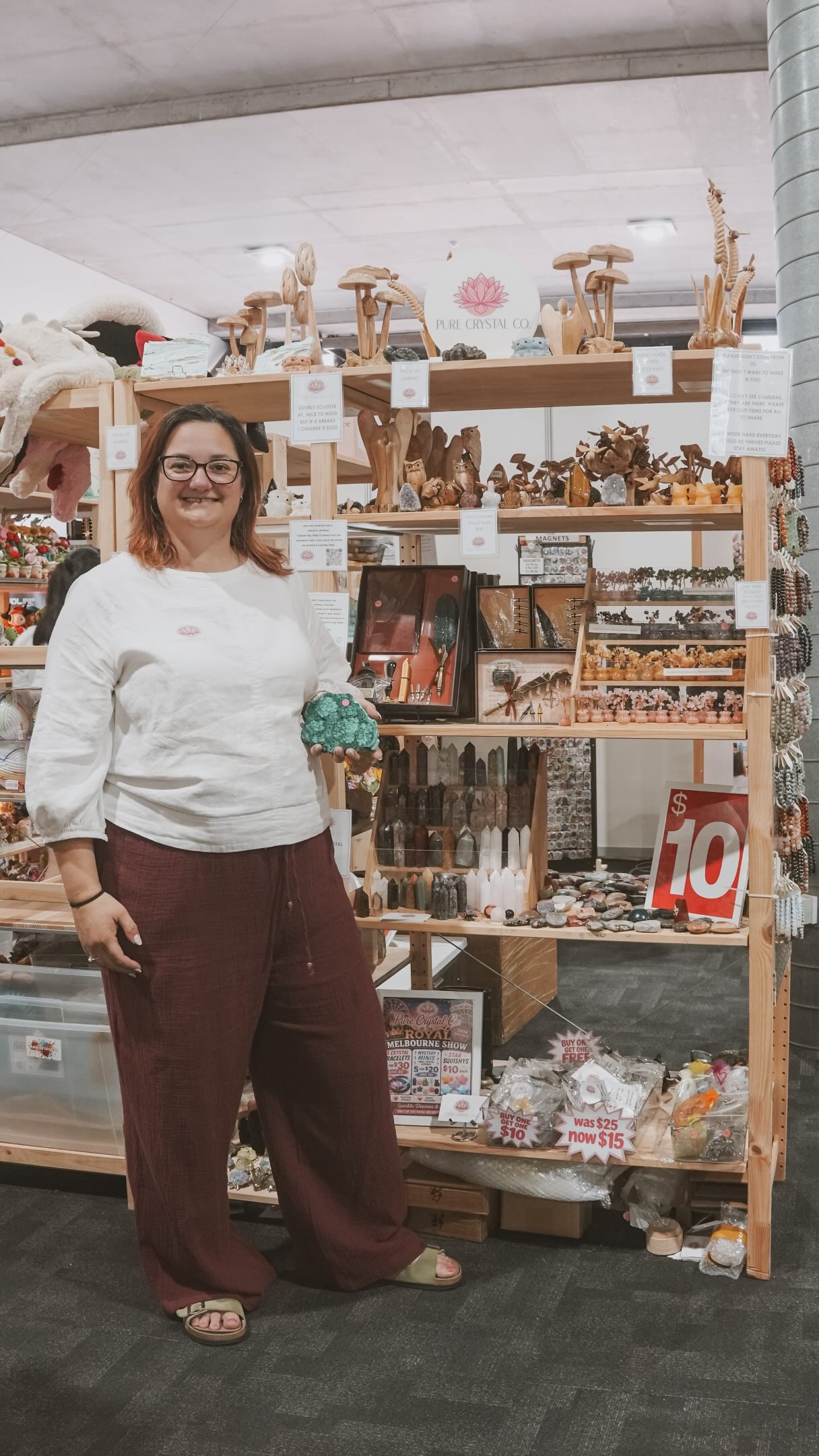 How well do you know your crystals? We put one of Pure Crystal Co product to the test and the guesses were very different. 🤔
Watch to the end for the reveal, then tell us: were you close?
And if guessing through a screen isn’t enough, you can find Pure Crystal Co on the Lollipop Collective racks at BOTH shows:
🎡 Perth Royal Show 2026
📍 The Emporium, Robinson Pavilion, Claremont Showground
📅 Sat 26 Sept – Sat 3 Oct
🕙 10am – 8pm daily
-
🎡 Melbourne Royal Show 2026
📍 Retail Pavilion, Melbourne Showgrounds
📅 Thu 24 Sept – Sun 4 Oct
🕤 9:30am – 7pm daily
Come see the crystals up close, guess the prices for yourself, and find the one you’re taking home. ✨
